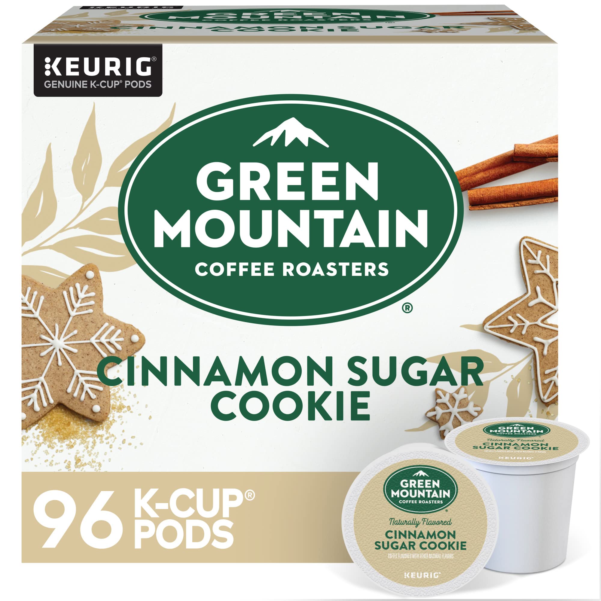 Green Mountain Coffee Roasters Caramel Vanilla Cream Keurig Single-Serve K-Cup pods, Light Roast Coffee, 72 Count