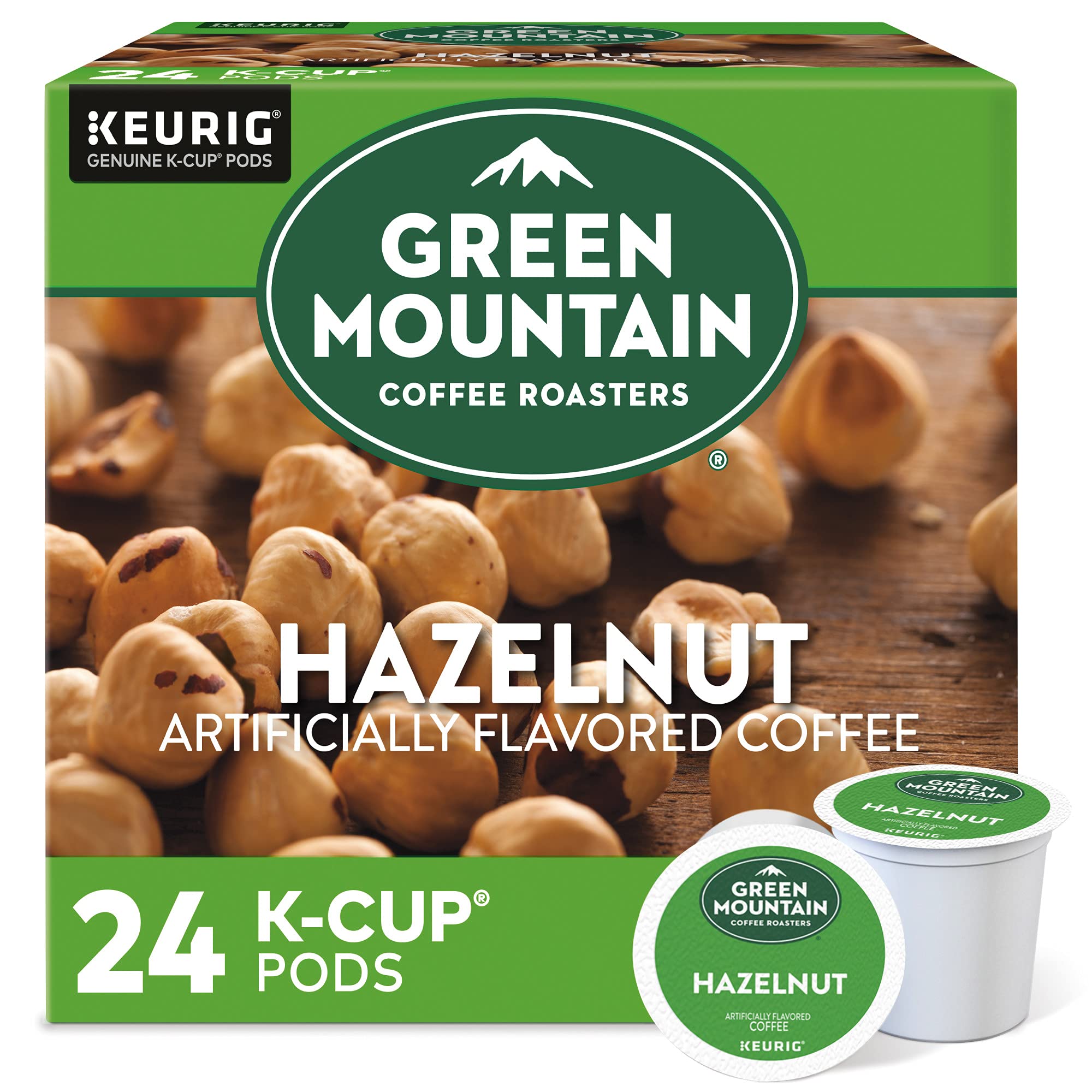 Green Mountain Coffee Roasters Caramel Vanilla Cream Keurig Single-Serve K-Cup pods, Light Roast Coffee, 72 Count