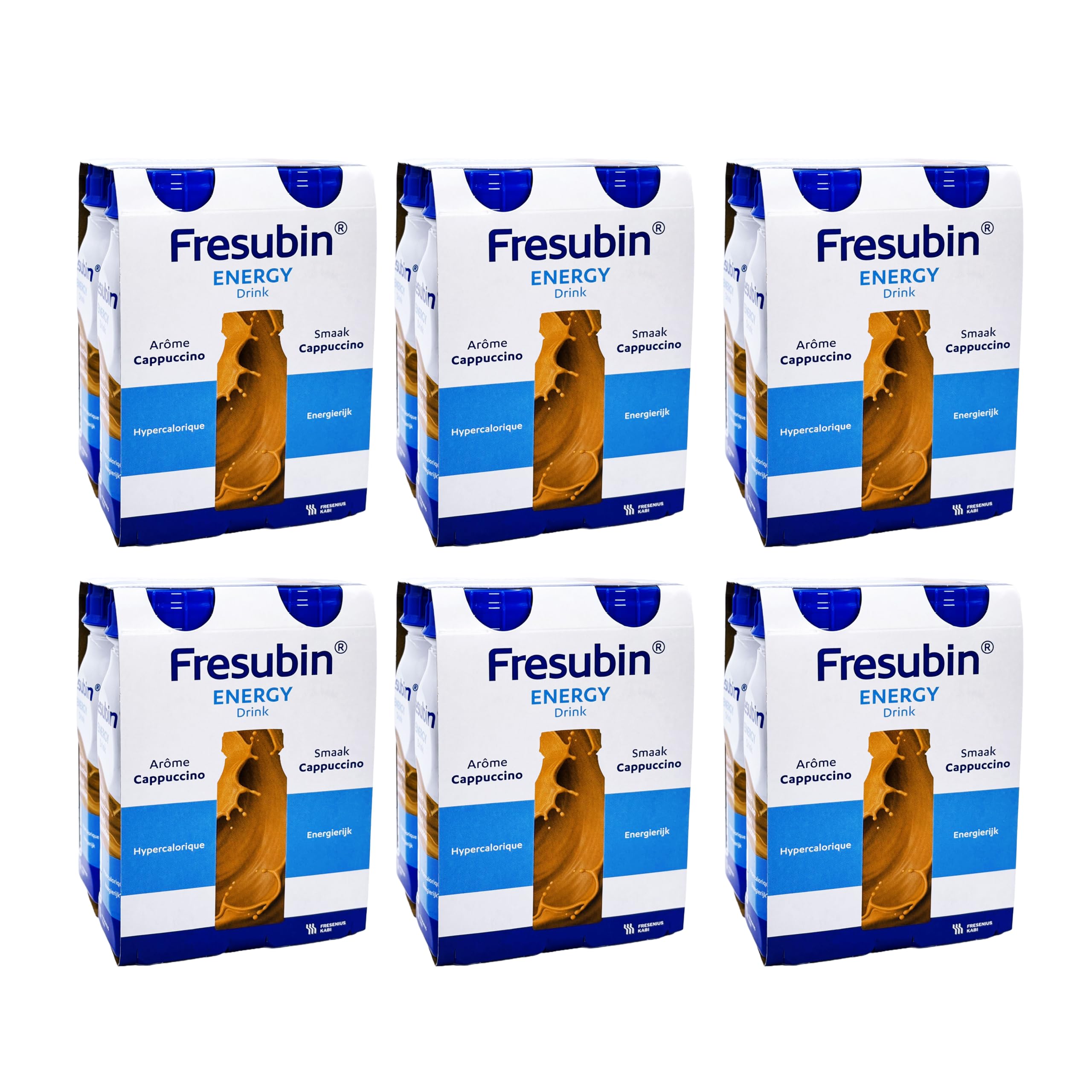 Fresubin Energy Drink - Mischkarton Hochkalorische Trinknahrung von Fresenius Kabi in 6 Geschmacksrichtungen, 300 kcal pro Flasche (200 ml (24er Pack), Mischkarton)