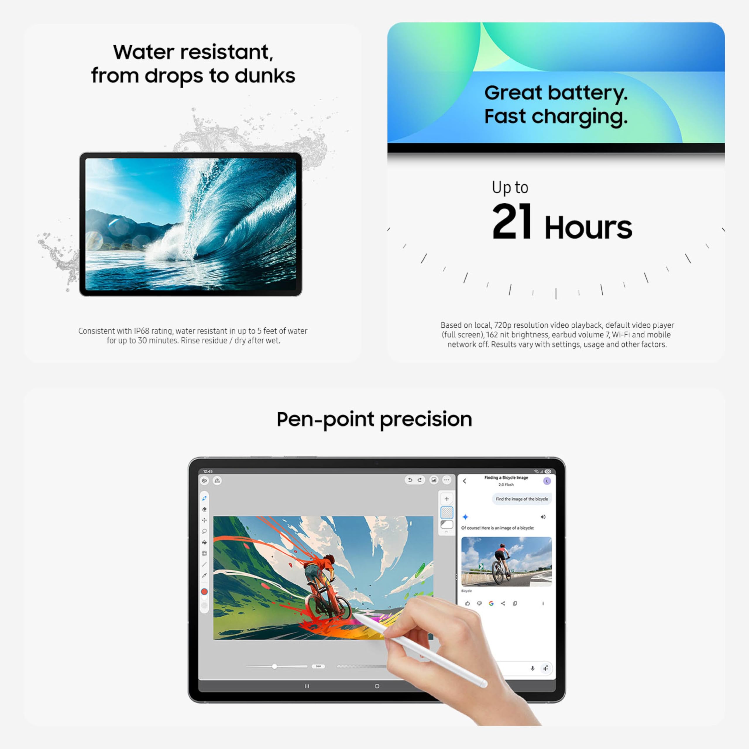 Samsung Galaxy Tab S10 Lite, 6GB RAM, 128GB, 2TB Expand, Long Battery Life, 10.9” LCD, S Pen for Note-Taking, Exynos 1380, Circle to Search, AI Tools, Gray