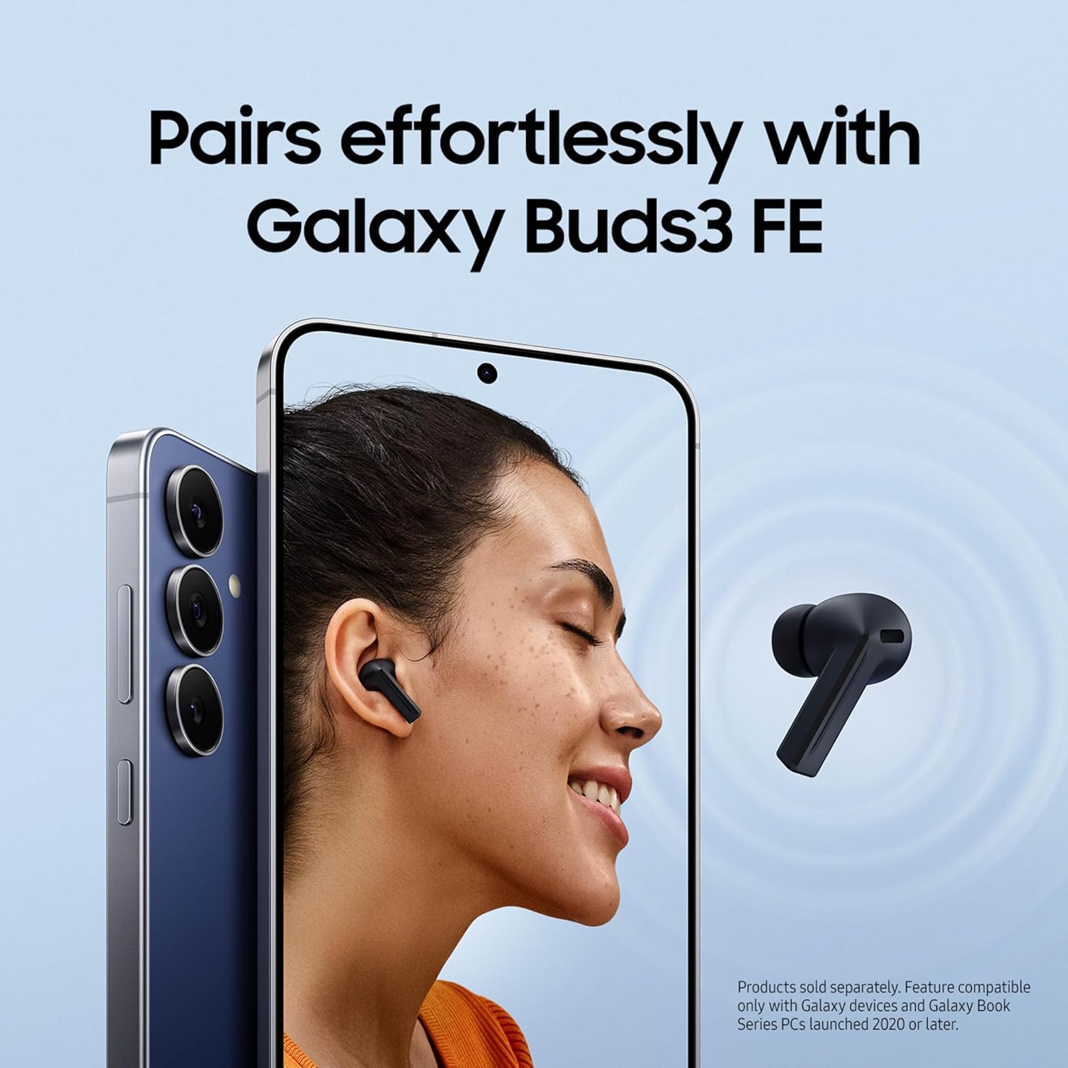 Samsung Galaxy S25 FE Cell Phone (2025), 256GB AI Smartphone, Unlocked Android, Large Display, 4900mAh Battery, High Res-Camera, AI Photo Edits, Durable, US 1 Yr Warranty, Icyblue