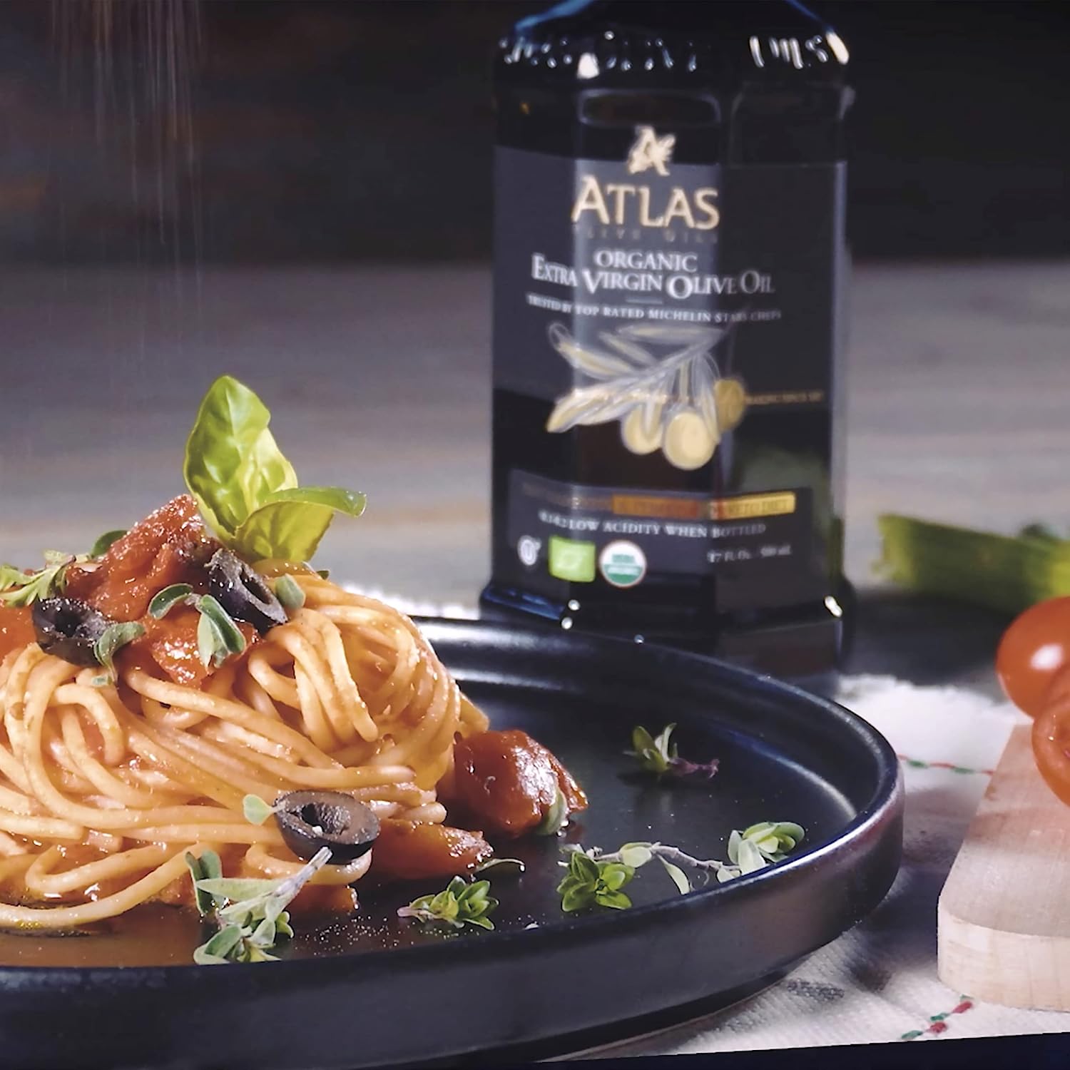 Atlas 1 LT Cold Press Extra Virgin Olive Oil with Polyphenols from Morocco | Newly Harvested Unprocessed from a Single Family Farm | Moroccan Organic EVOO Trusted by Award-Winning Chefs