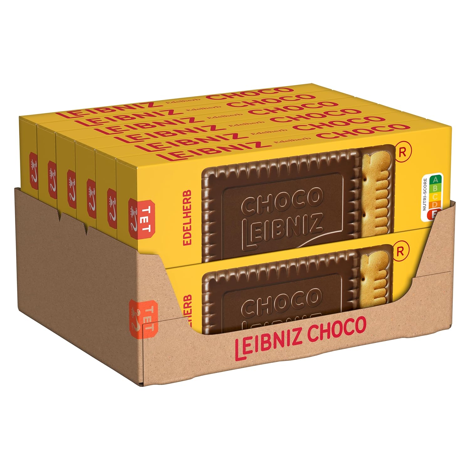 LEIBNIZ Original Butterkeks, 22er Snack Pack, die Nr 1 unter den Butterkeksen, knusprige Kekse in praktischer Großpackung (22 x 50 g), perfekt für unterwegs