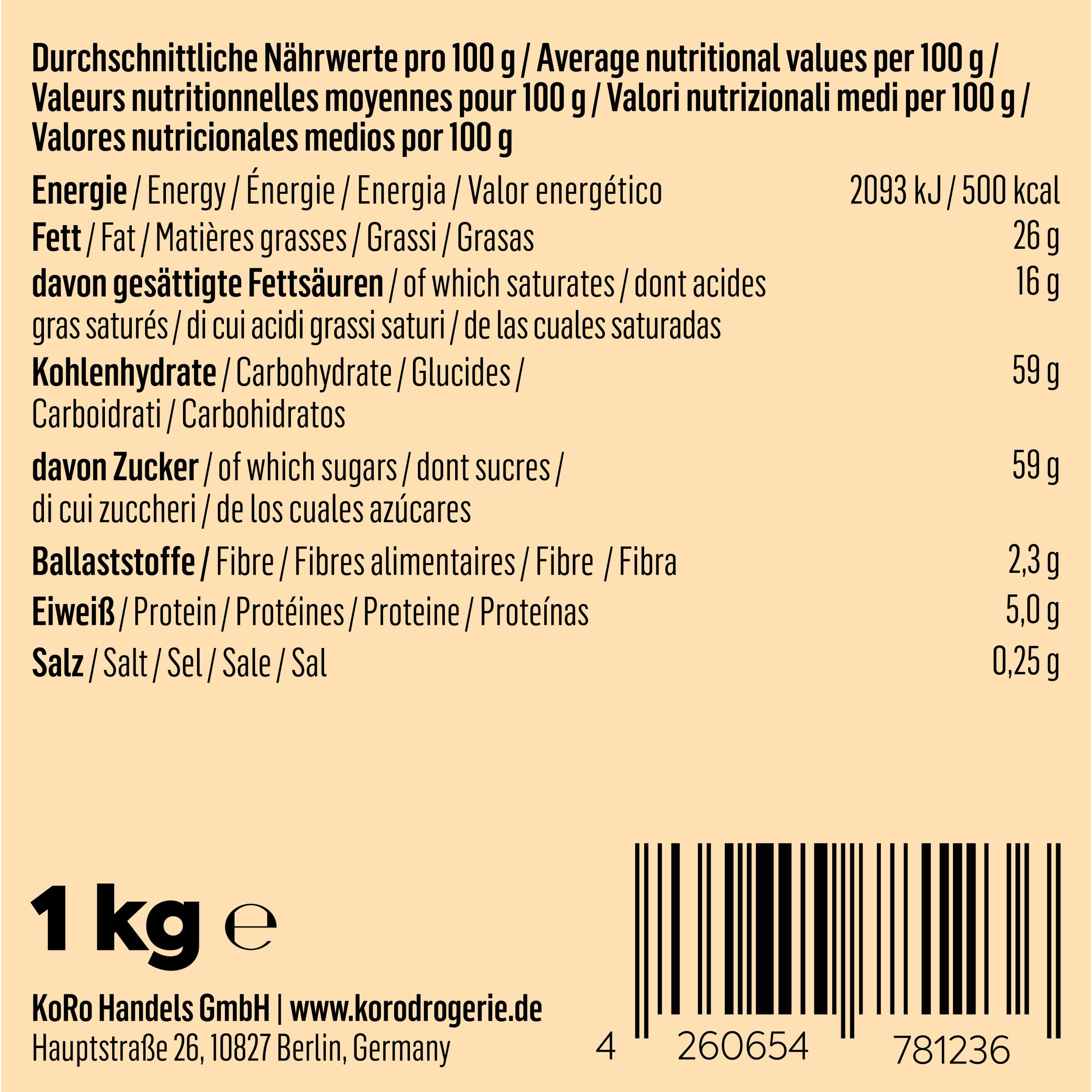 KoRo - Gefriergetrocknete Erdbeeren in Milchschokolade 1 kg - Knackig Fruchtig - Snack im Vorteilspack