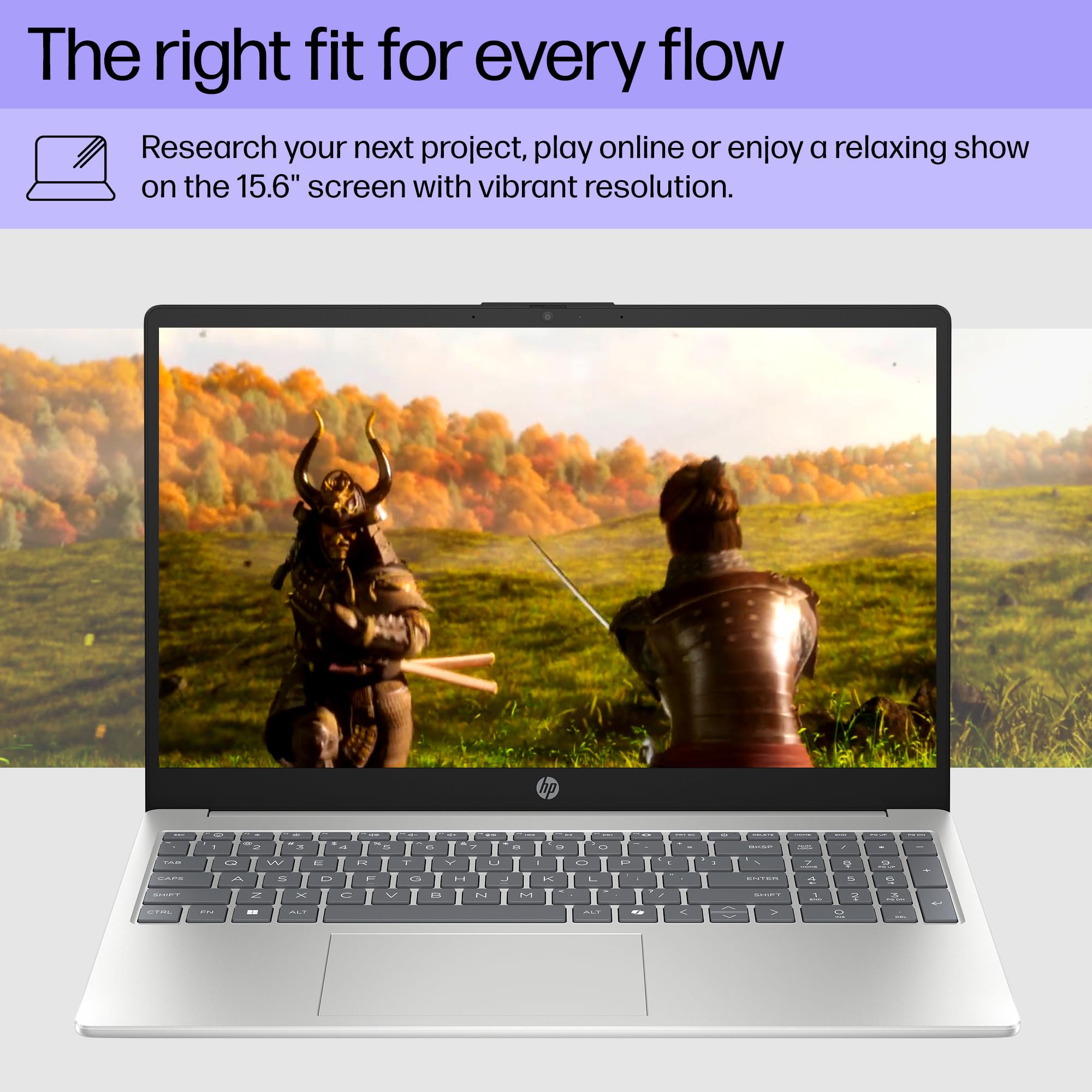 HP 15.6 inch Laptop, HD Touchscreen Display, AMD Ryzen 3 7320U, 8 GB RAM, 128 GB SSD, AMD Radeon Graphics, Windows 11 Home in S Mode, Natural Silver, 15- fc0099nr