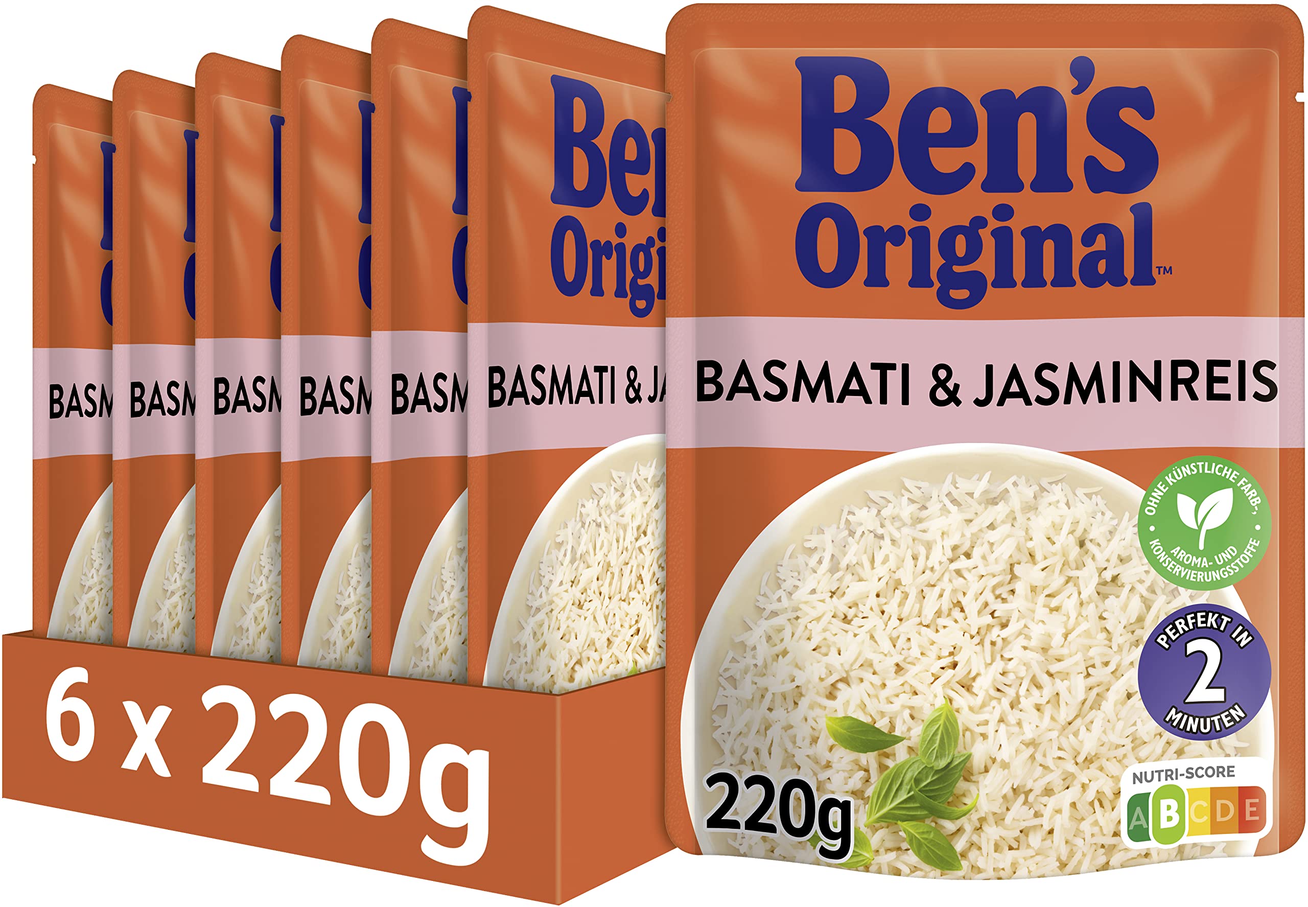BEN'S ORIGINAL™ Express Reis Basmati 6 x 220g