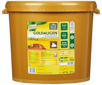 Knorr Goldaugen Rindsuppe (vielseitig anwendbare Rinderbrühe, authentischer Geschmack und idealer Suppenspiegel) 1er Pack (1 x 1 kg)