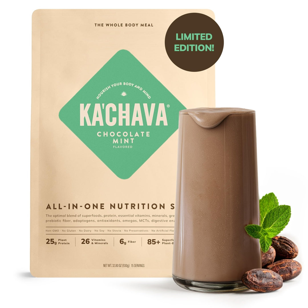 Ka’Chava Whole Body Meal Shake Vanilla 2 lb – Vegan Protein Powder with 85+ Superfoods & Greens – Plant-Based Meal Replacement with Probiotics & Digestive Enzymes – Gluten & Dairy Free (15 Servings)