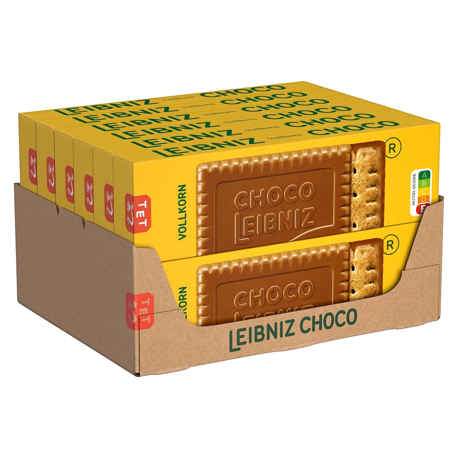 LEIBNIZ Original Butterkeks, 22er Snack Pack, die Nr 1 unter den Butterkeksen, knusprige Kekse in praktischer Großpackung (22 x 50 g), perfekt für unterwegs