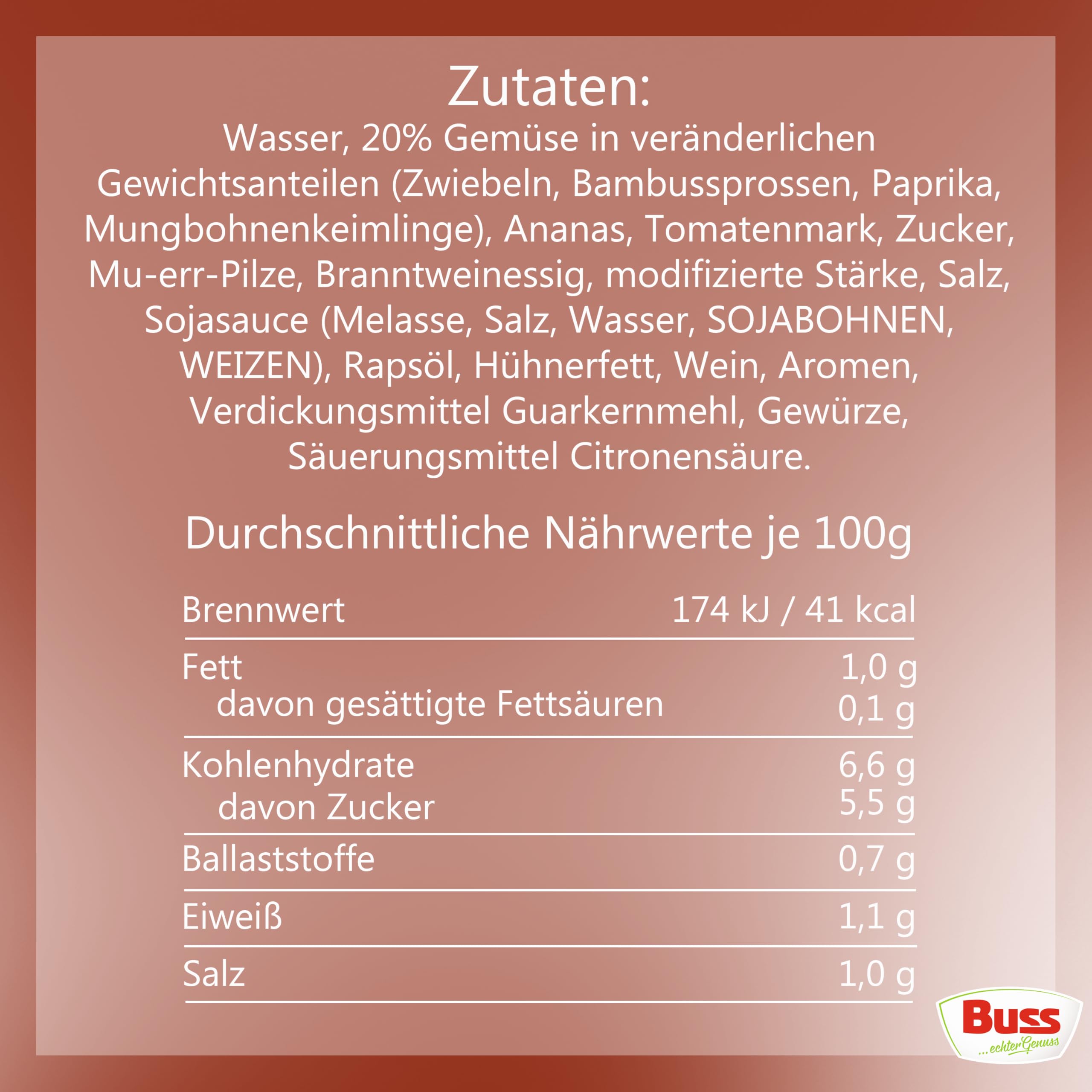 Buss Asia Suppen - Bihunsuppe Original nach indonesischer Art - Milde Asia Suppe mit Paprika, Hühnerfleisch und Glasnudeln - Schnelle Fertiggerichte zum Aufwärmen in Mikrowelle & Topf - 12 x 400g