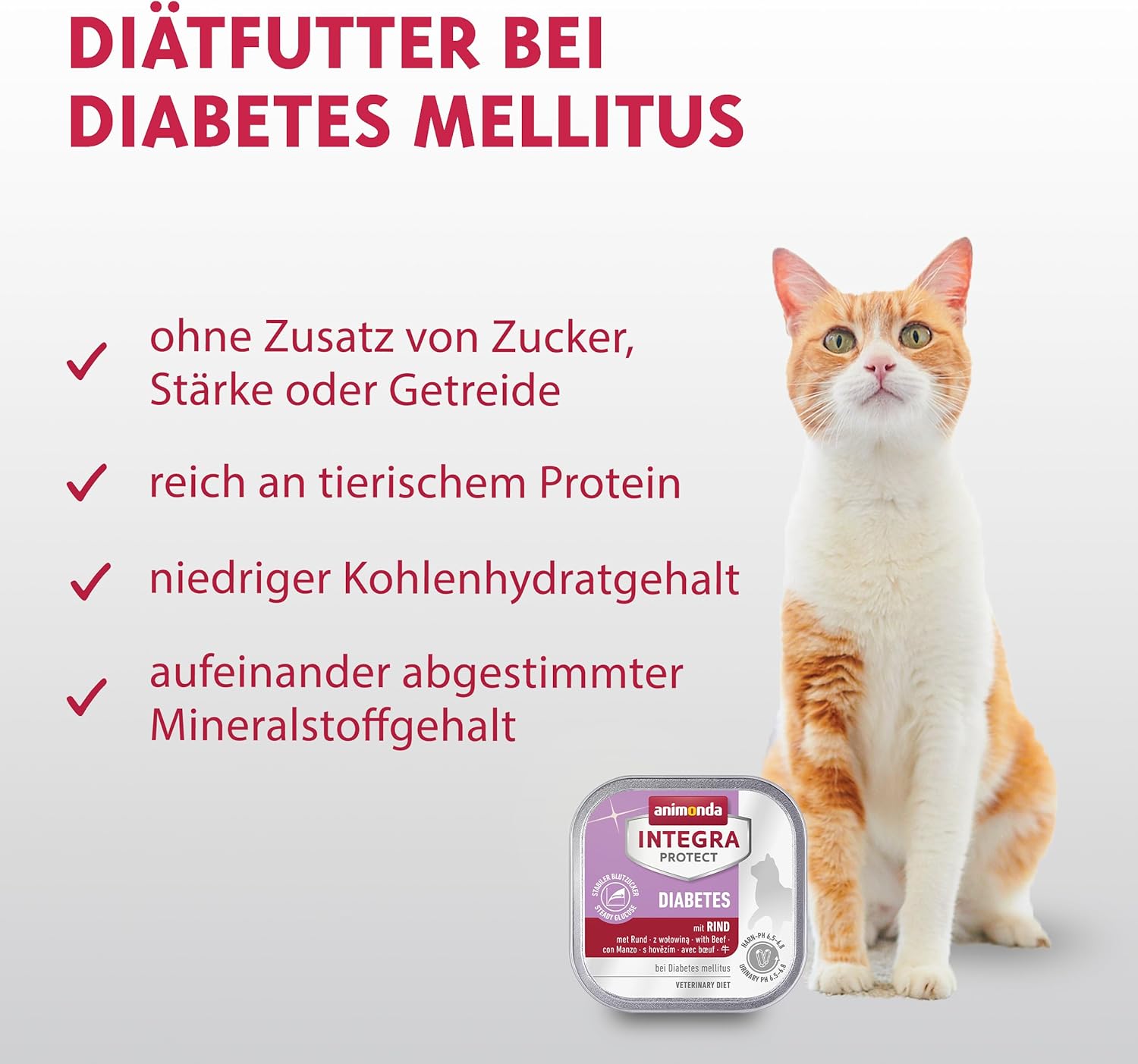 animonda INTEGRA PROTECT Sensitive Huhn Pur (16 x 100 g), Katzen Diätfutter bei Futtermittelallergie, sensitives Katzenfutter für allergische Katzen, Katzennassfutter ohne Getreide