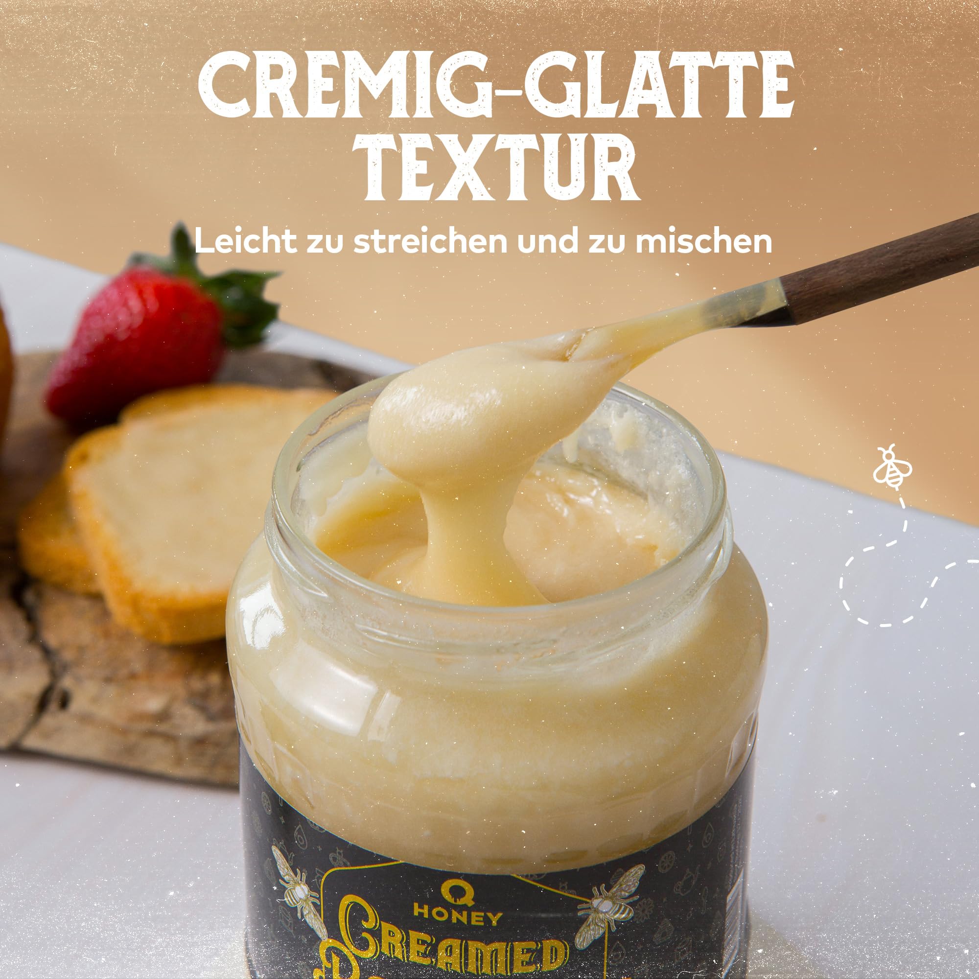 Q Honey – Wildblütenhonig vom Imker, NMR-geprüft, geprüfte Qualität & international anerkannt 2025, 1 kg