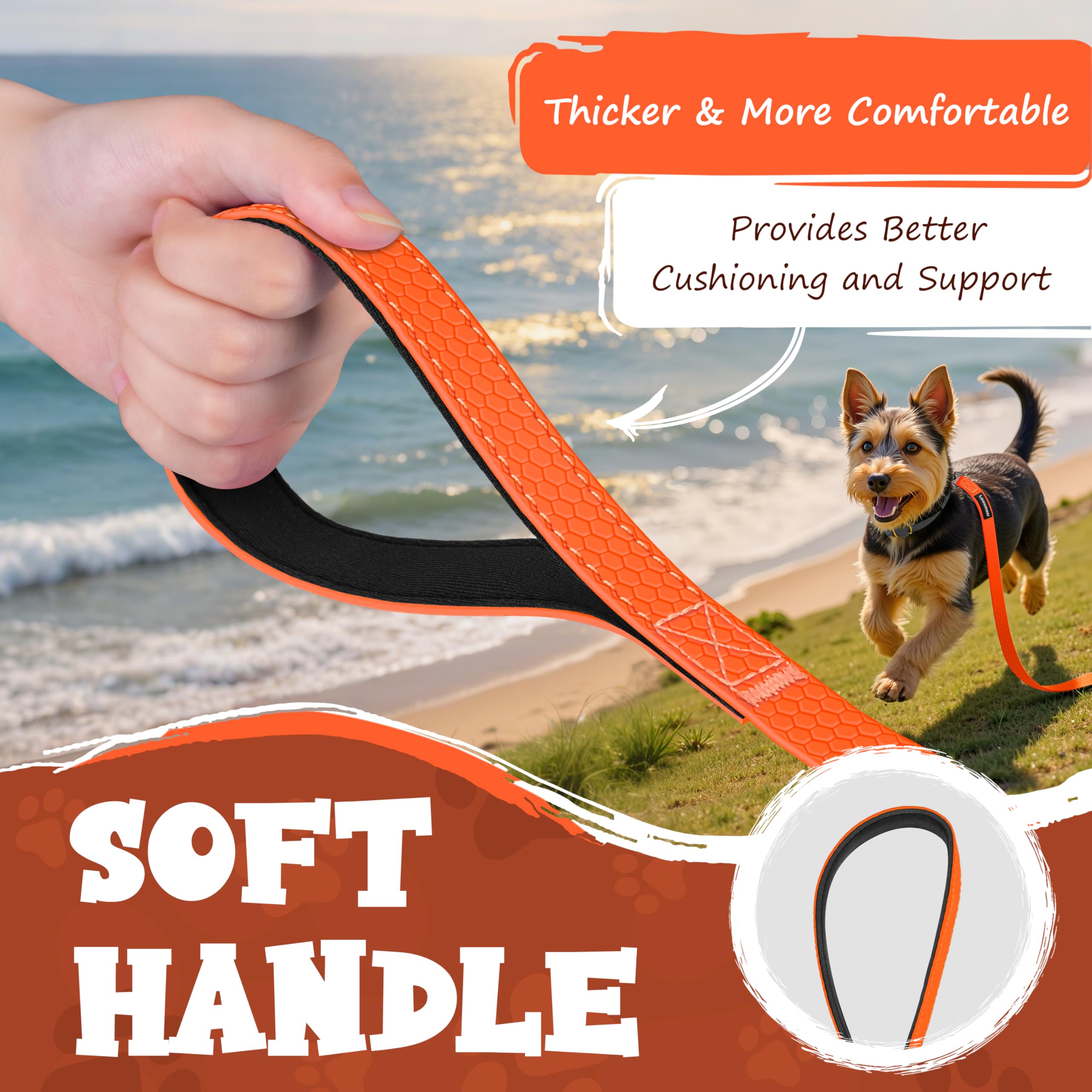 Schleppleine für Hunde, 3m 5m 7m 10m 15m 20m 25m 30m Schleppleine mit Robusterem Karabiner, Hundeleine für Große bis Kleine Hunde, Laufleine für Spaziergang, Übungsleine, Reißfeste Trainingsleine