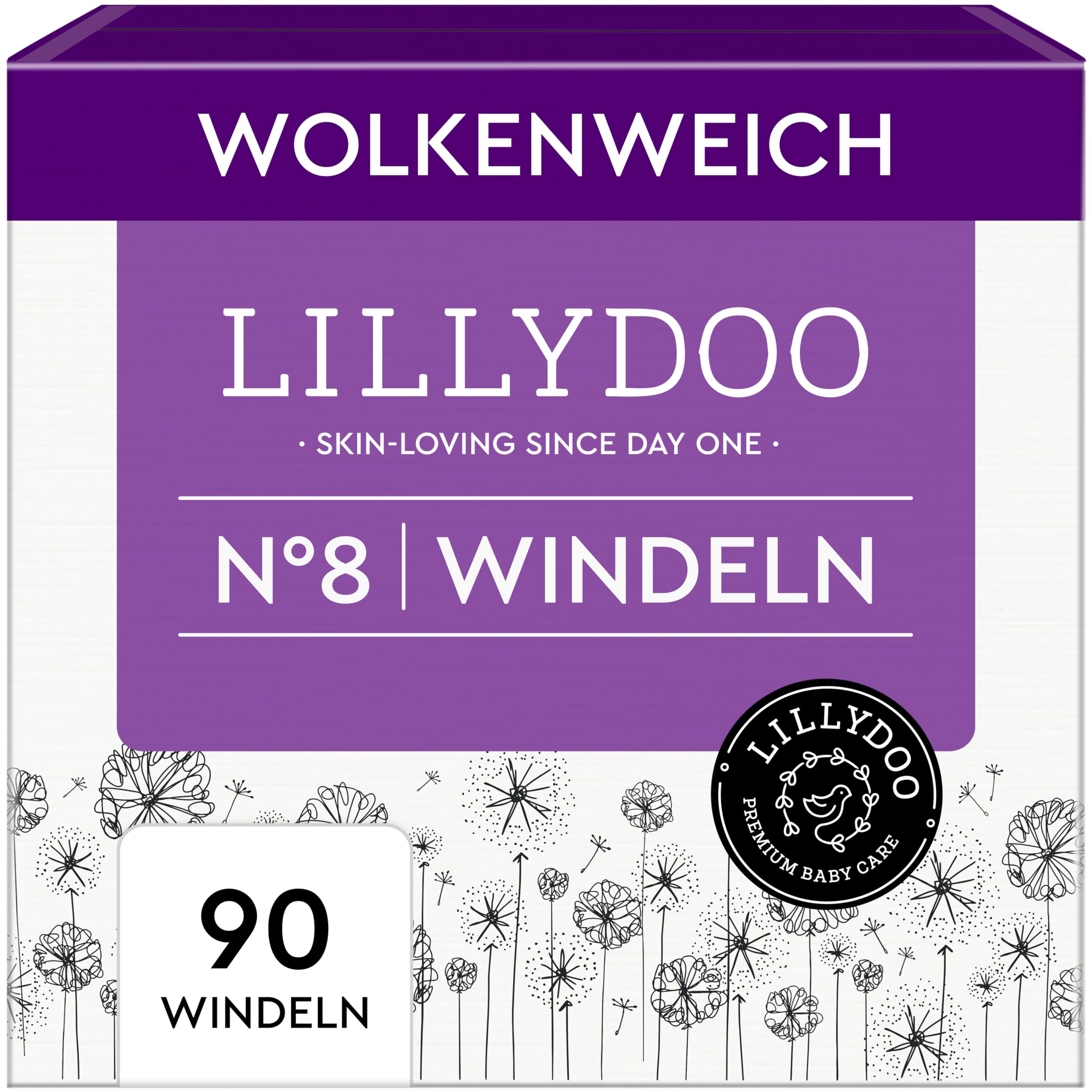 LILLYDOO hautfreundliche Baby Windeln - Größe 1 (2+ kg), 24 Stück, Sicherer Auslaufschutz, Weich, Ohne Parfüme & Lotionen für empfindliche Haut, Dermatologisch getestet