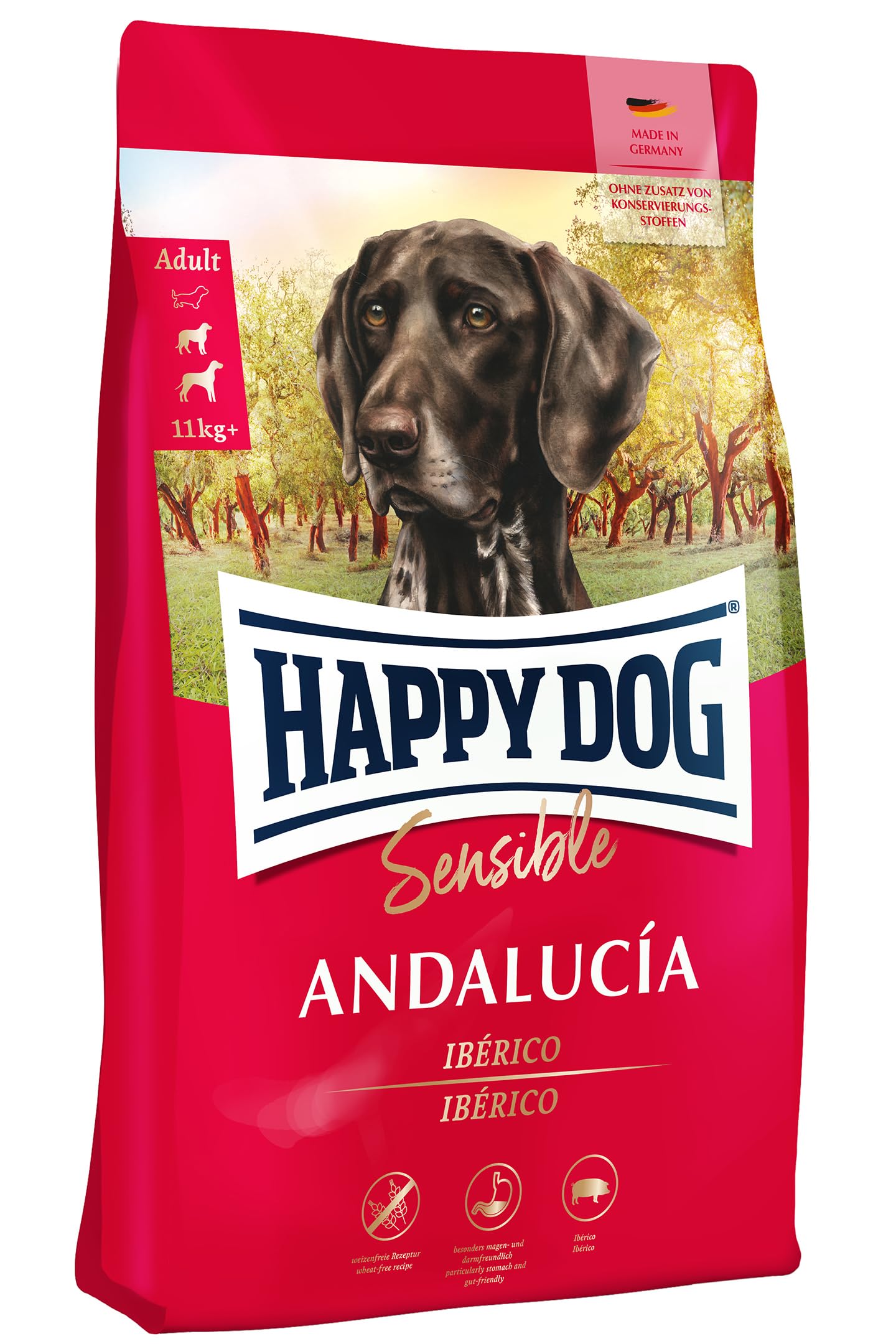 Happy Dog Sensible Neuseeland - M - Trockenfutter, Hundefutter - Geschmacksrichtung Lamm - 12,5kg