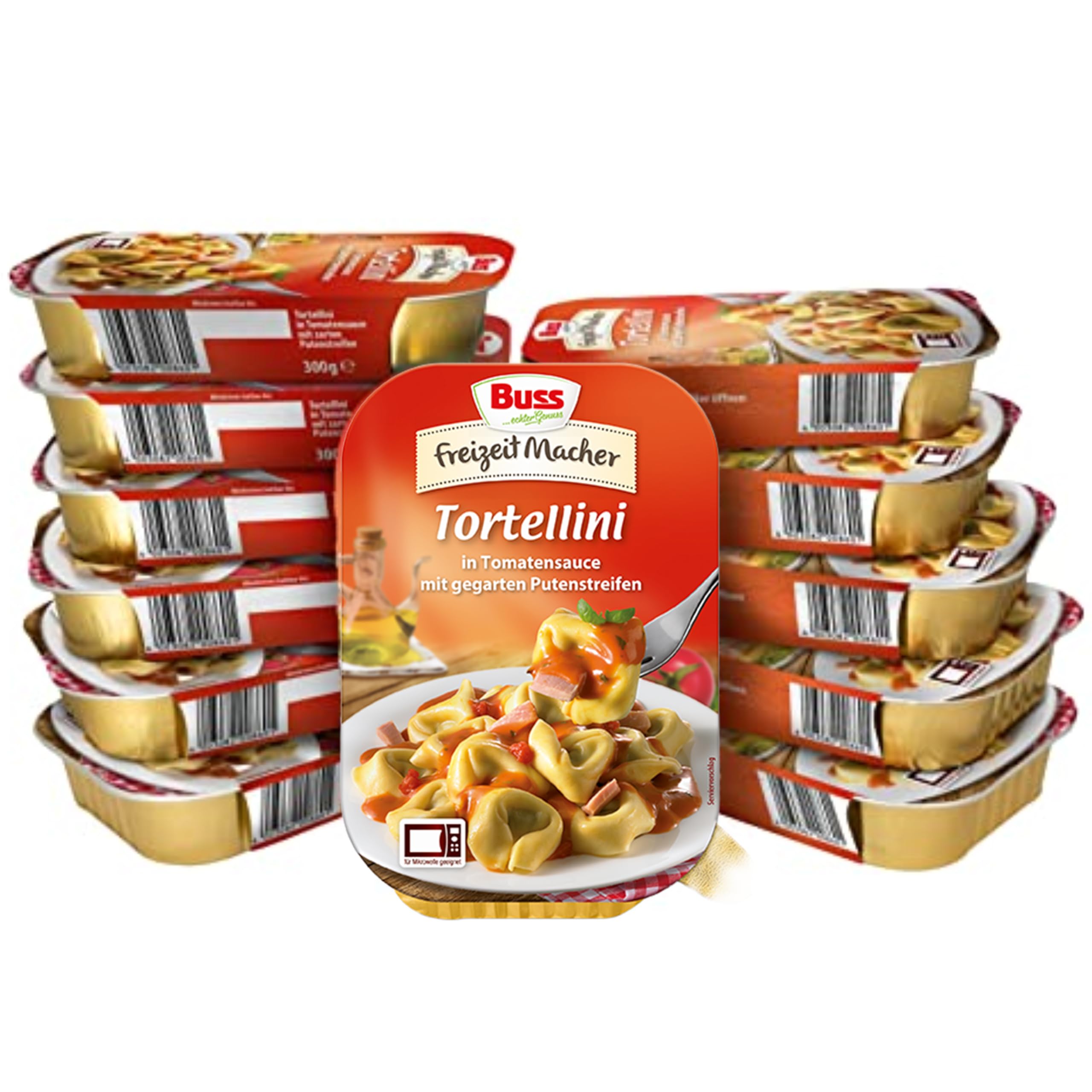 Buss Freizeitmacher Traditioneller Grünkohl Eintopf mit Kartoffeln und Mettenden - Fertiggerichte zum Aufwärmen in Mikrowelle & Topf - Schnell & Einfach Zubereitet - 12 x 300g