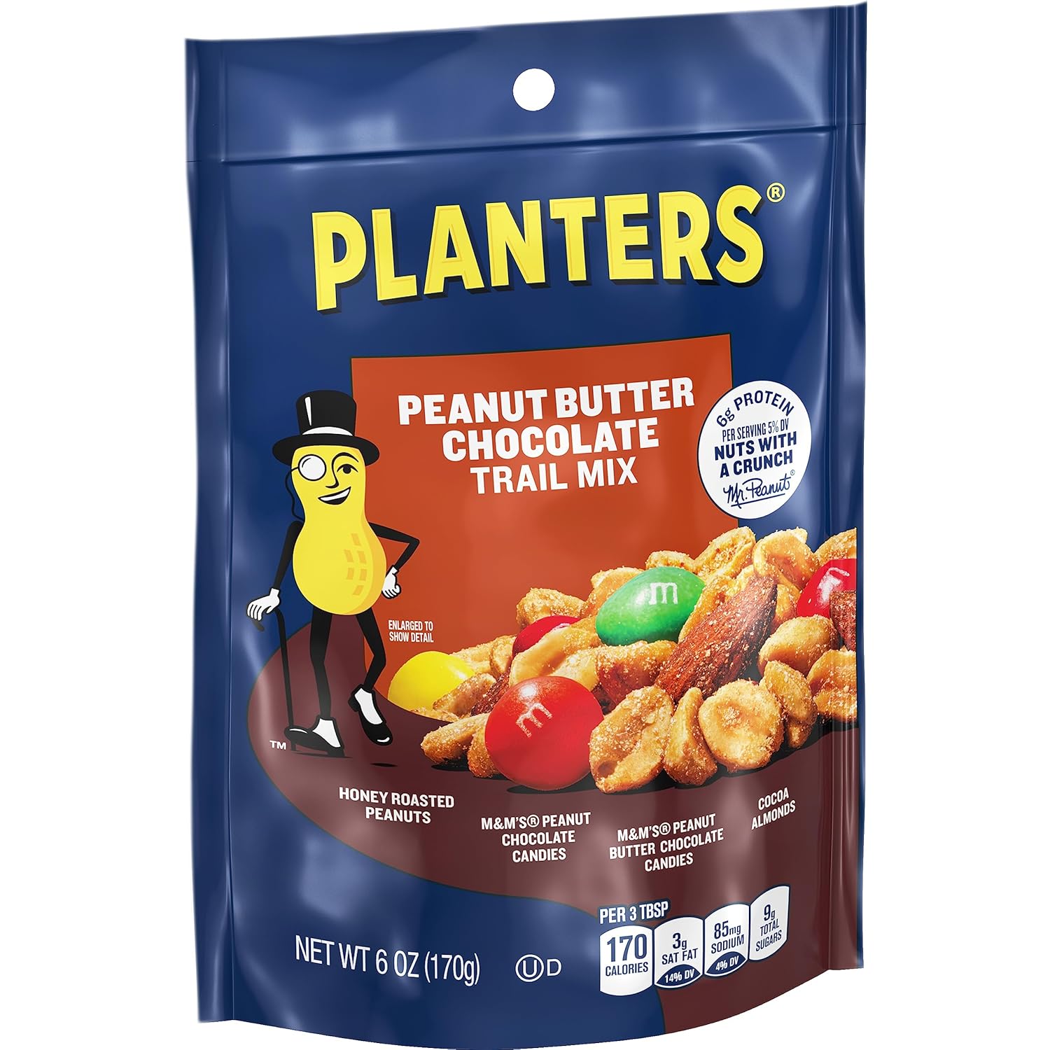 PLANTERS Tropical Fruit & Nut Trail Mix - Mixed Nuts Trail Mix Snack Packs, 6 oz Bags (Pack of 12)