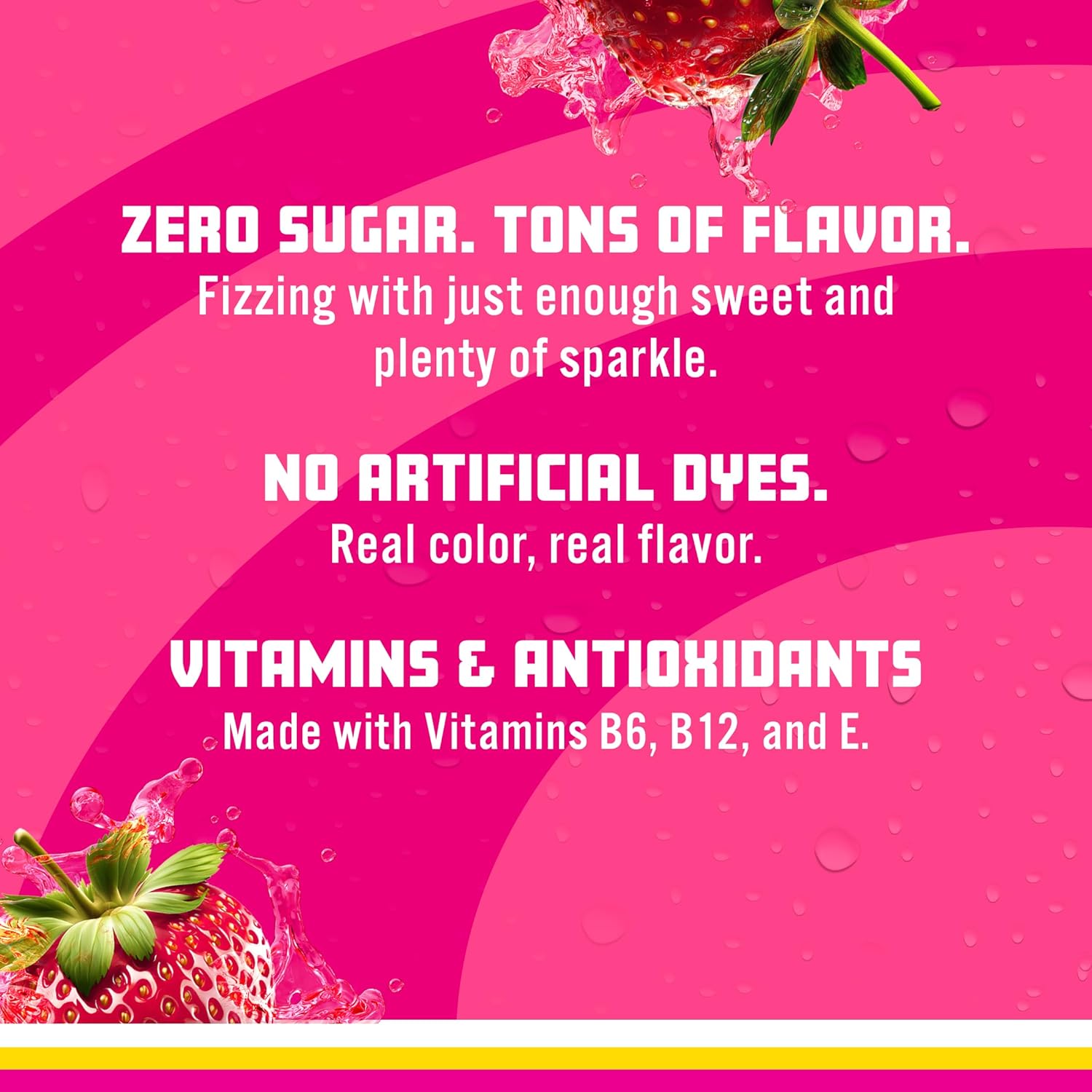Sparkling Ice® LIFESAVERS™ Strawberry, Zero Sugar Flavored Sparkling Water, with Vitamins and Antioxidants. No Artificial Dyes, Low Calorie Beverage, 17 fl oz Bottles (Pack of 12)