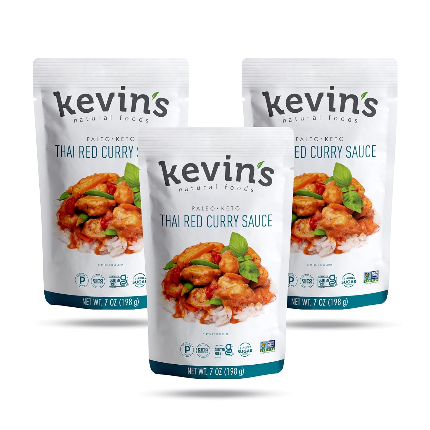 Kevin's Natural Foods Korean BBQ Sauce - Paleo Simmer Stir-Fry Sauce, Gluten Free, No Preservatives, Non-GMO - 3 Pack (Korean BBQ)
