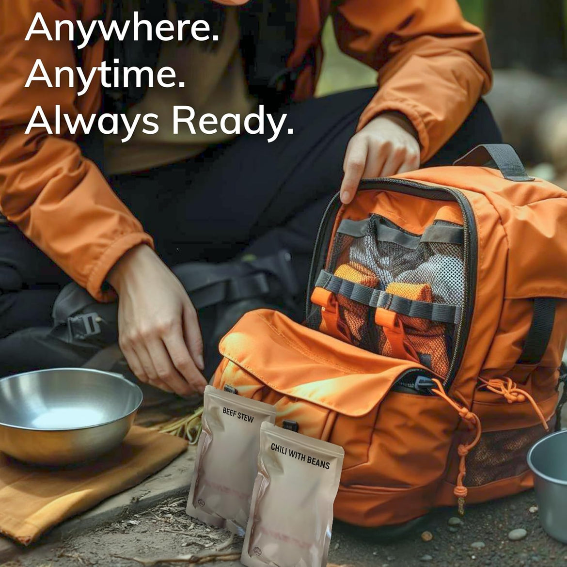 MRE Peanut Butter, Jam & Cheese Spread Combo (24-Pack) – Long Shelf Life – 2023+ Production Dates by Long Life Food Depot – Meals Ready to Eat