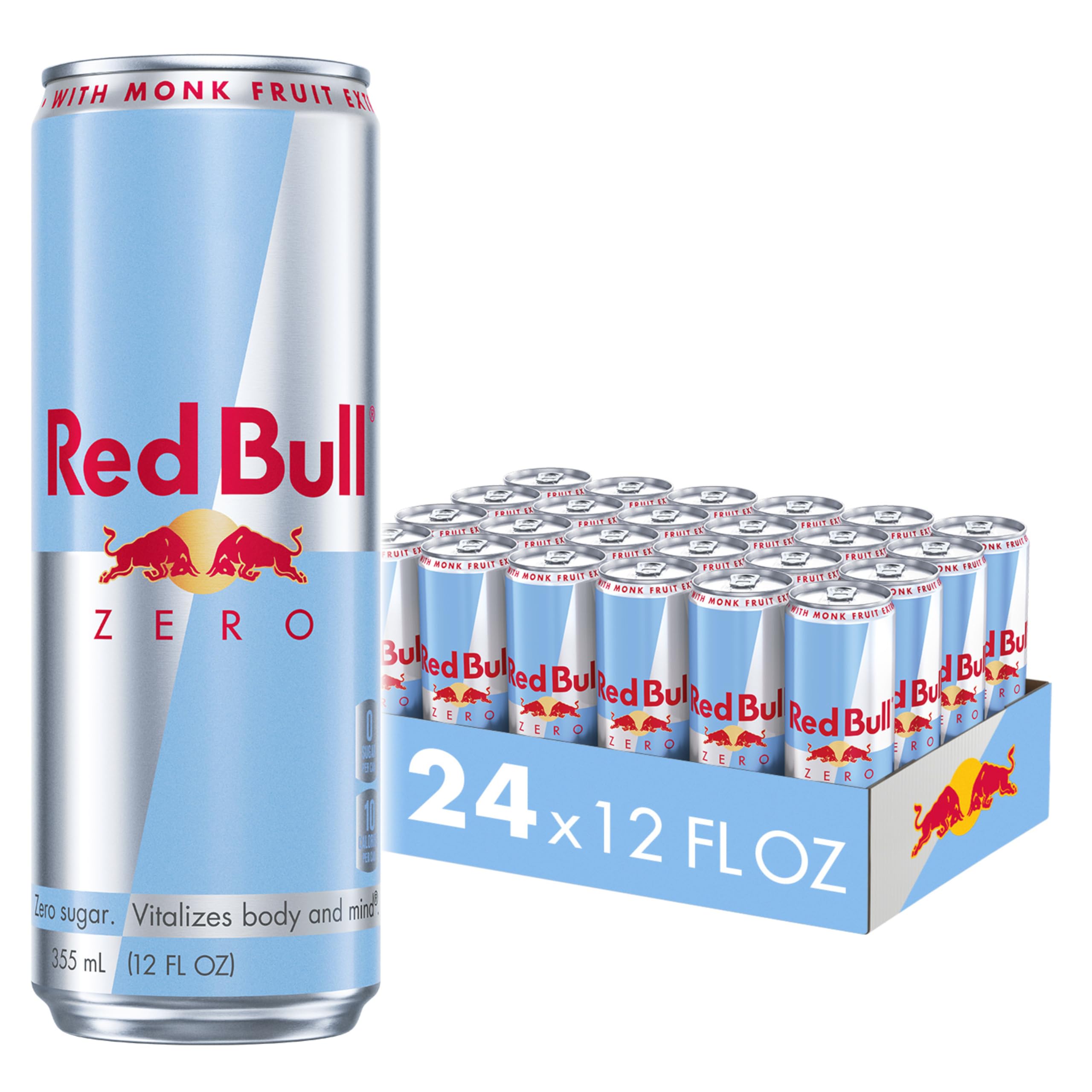 Red Bull Sugar Free Energy Drink with 151mg Caffeine plus Taurine & B Vitamins, 16 Fl Oz, Pack of 12 Cans