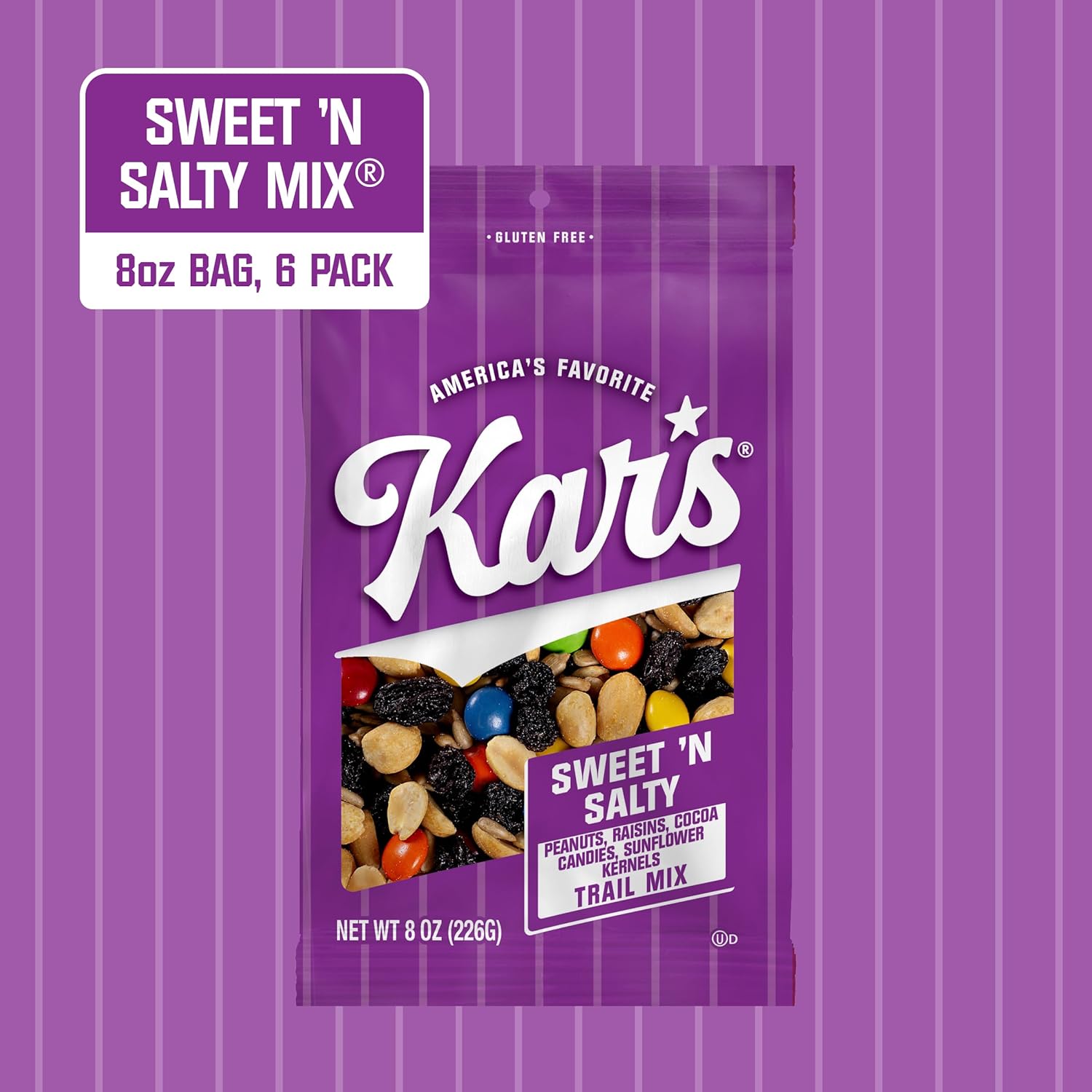 Kar's Nuts Sweet 'N Salty Trail Mix, 2 oz Pouch (Pack of 72), Gluten-Free Trail Mix Snack