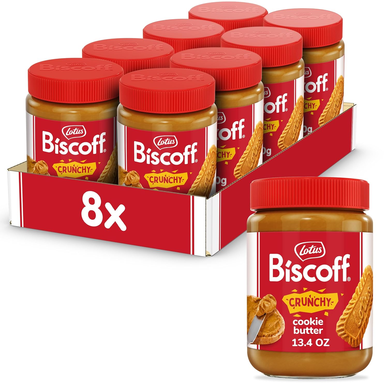 Lotus Biscoff & GO, Cookie Butter and Breadsticks Snack Pack, non-GMO + Vegan, 1.6 Oz (Pack of 8)
