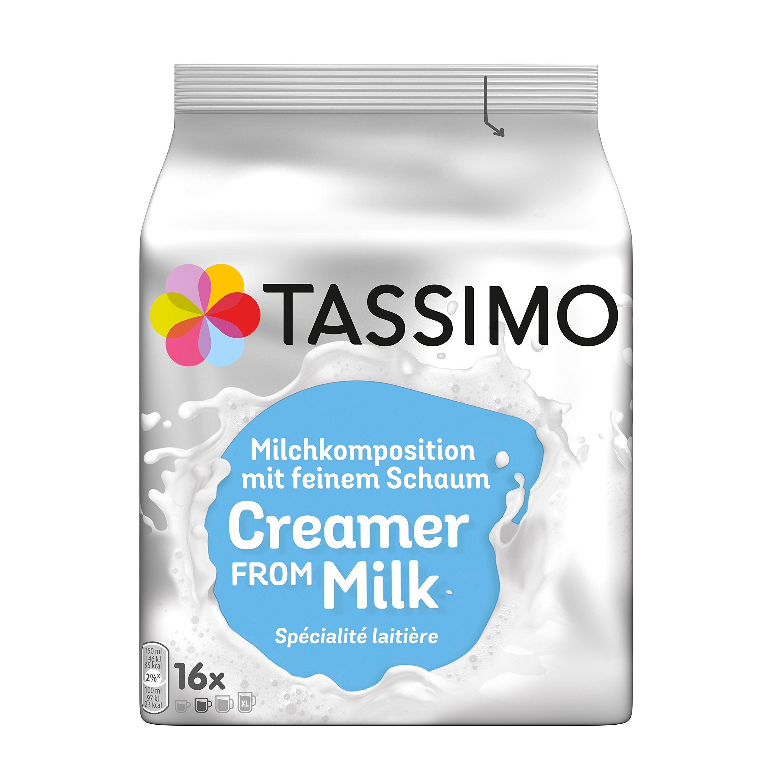 Tassimo Kapseln Milchkomposition, 5 x 16 Pads, 80 Milchkapseln