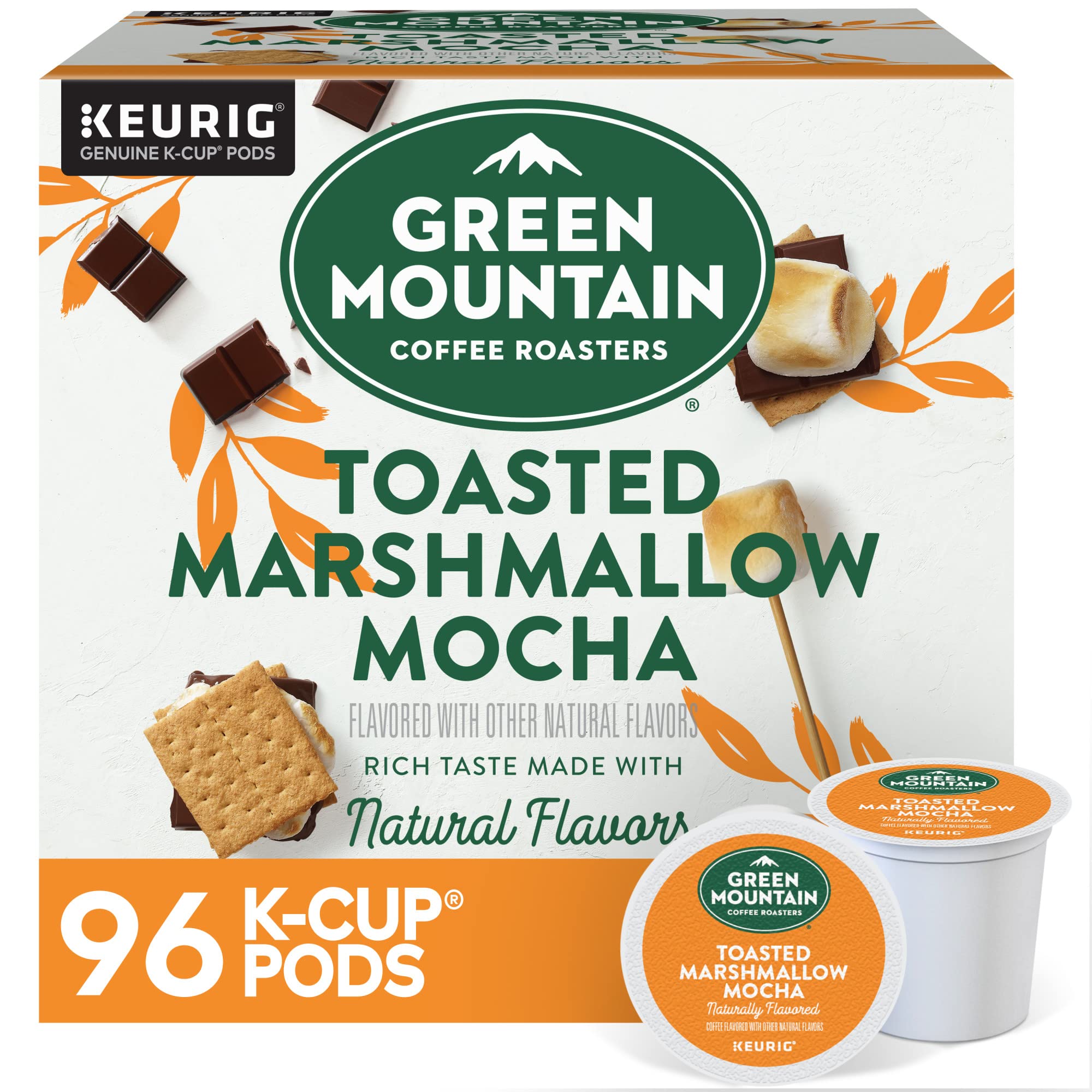 Green Mountain Coffee Roasters Caramel Vanilla Cream Keurig Single-Serve K-Cup pods, Light Roast Coffee, 72 Count