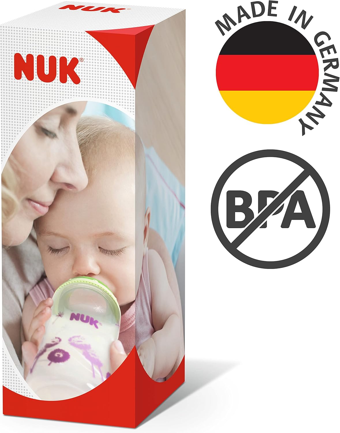 NUK Kiddy Cup Night Trinkbecher für Kleinkinder | 12+ Monate | 300 ml | Auslaufsicheres, verstärktes Mundstück | Leuchtet im Dunkeln | Clip & Schutzkappe | BPA-frei | Blau