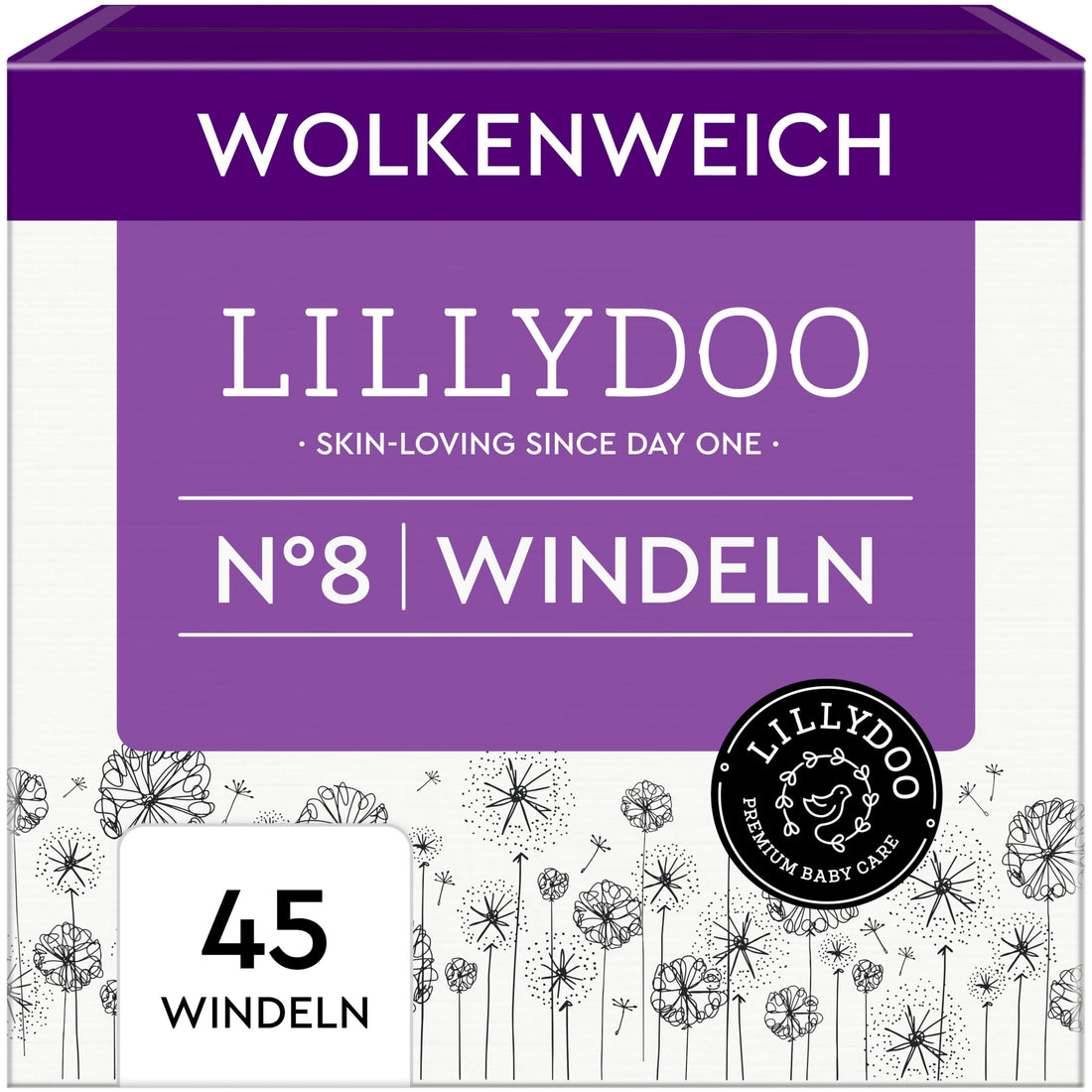 LILLYDOO hautfreundliche Baby Windeln - Größe 1 (2+ kg), 24 Stück, Sicherer Auslaufschutz, Weich, Ohne Parfüme & Lotionen für empfindliche Haut, Dermatologisch getestet