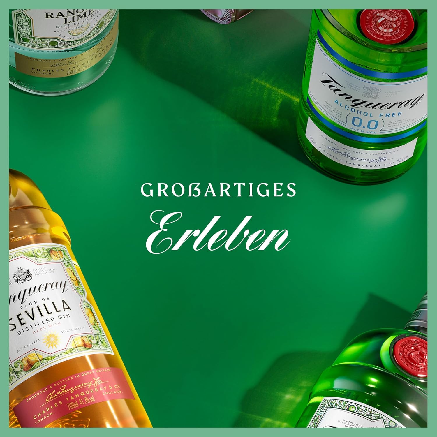 Tanqueray London Dry Gin | aromatischer Gin | 4-fach destilliert auf englischem Boden | 43,1% vol | 1000ml Einzelflasche