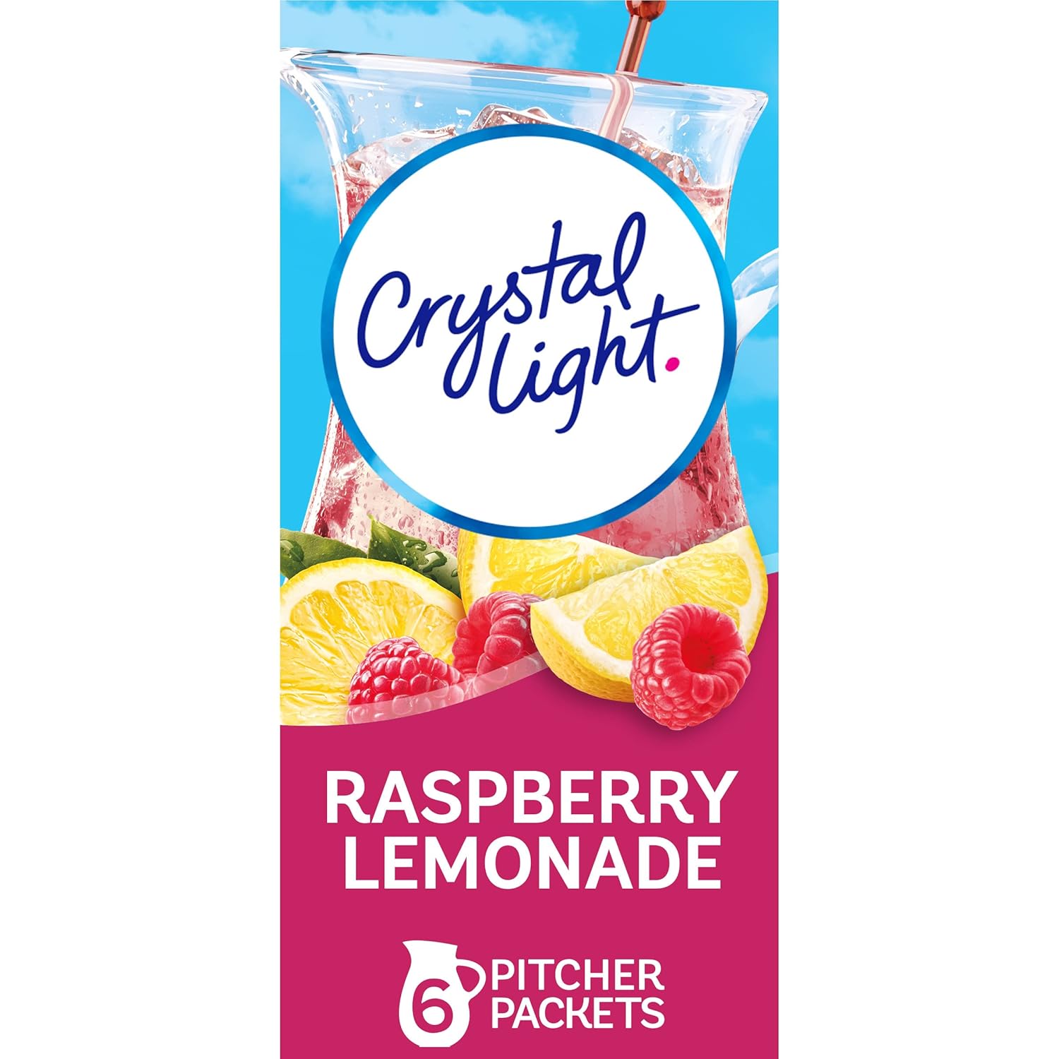 Crystal Light Pink Lemonade Drink Mix (8-Quart), 1.9-Ounce Canisters (Pack of 4)