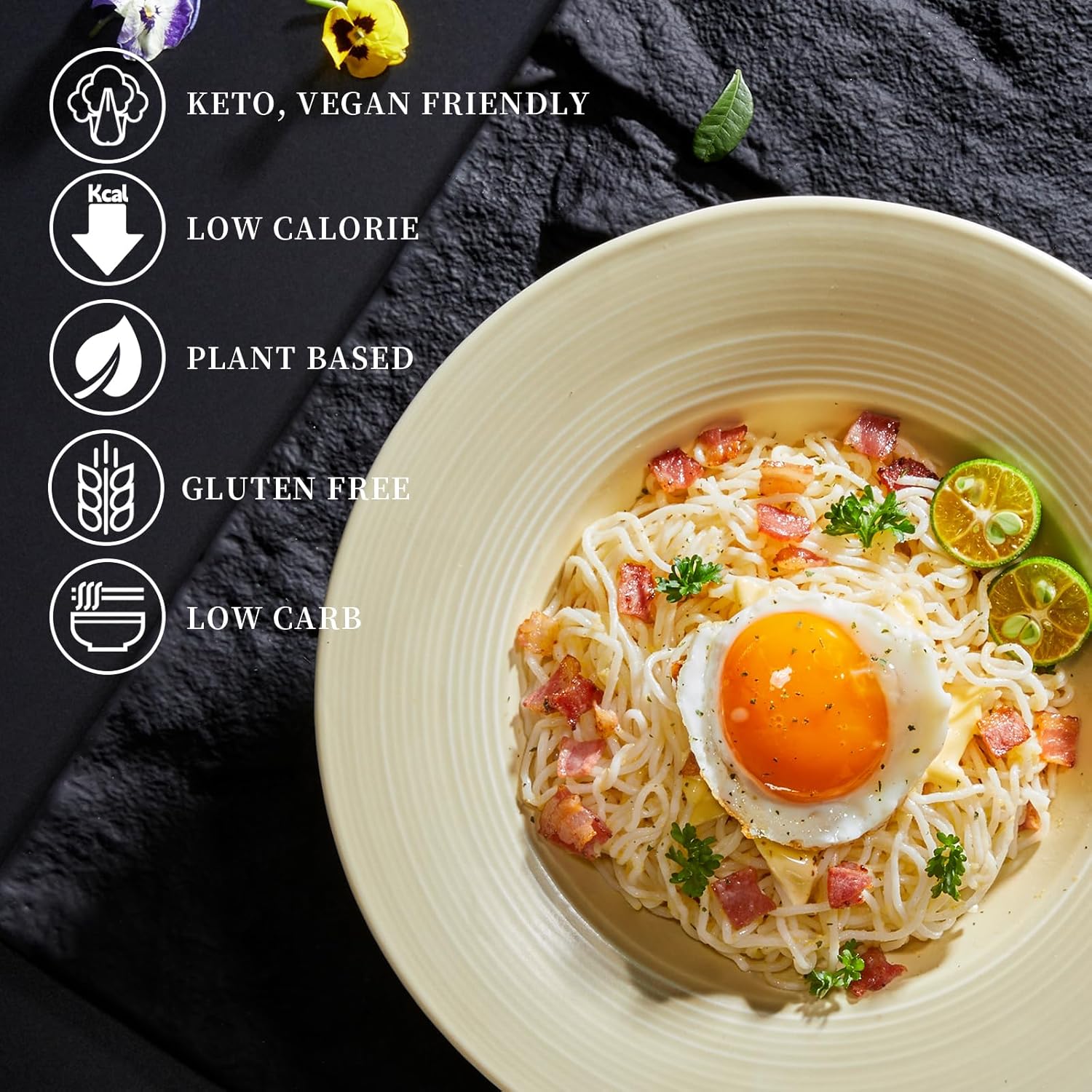 YUHO Shirataki Konjac 8 Pack Inside, Vegan, Gluten Free, Fat-Free, Keto Friendly, Low Carbs 53.61 Oz (1520 g)