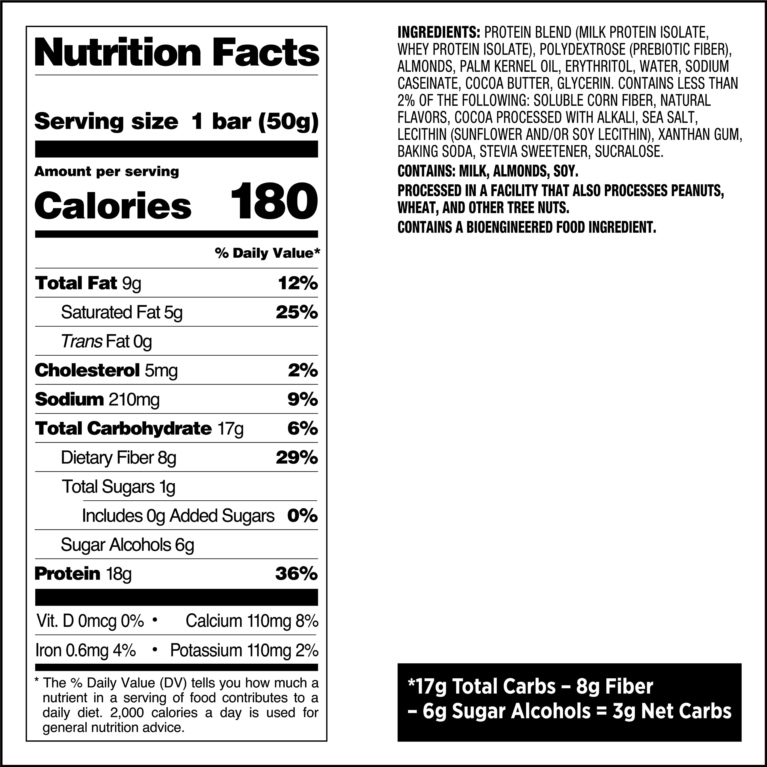 Quest Nutrition Chocolate Chip Dough Cookie Protein Bars, 21g Protein, 1g Sugar, 4g Net Carbs, High Fiber, Gluten Free, Keto-Friendly, 12 Count