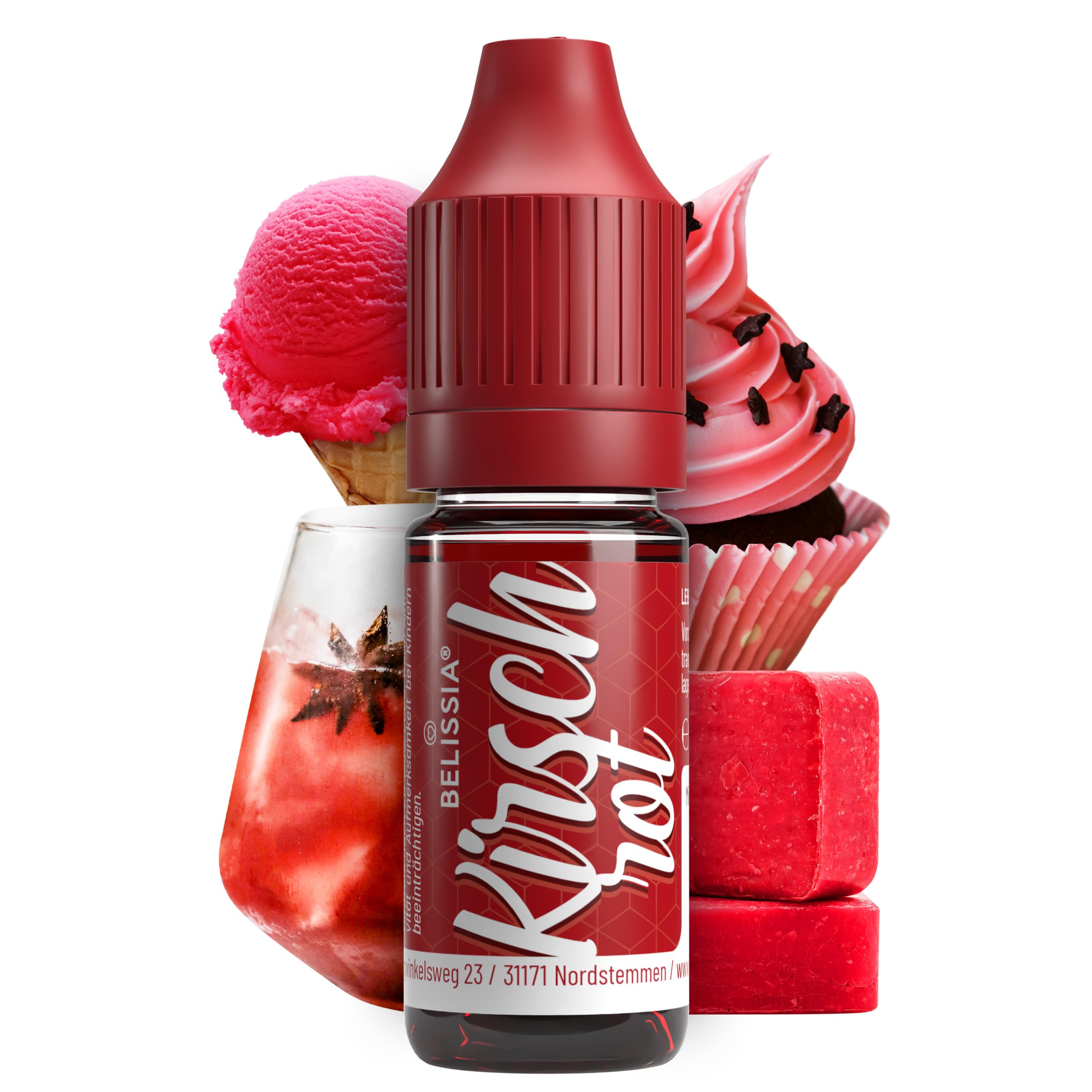 Belissia Lebensmittelfarbe Set – 8x10ml flüssig & hochkonzentriert – Lebensmittelechte Speisefarbe zum Backen, Kochen, Fondant & DIY - vegan, stark färbend, geschmacksneutral