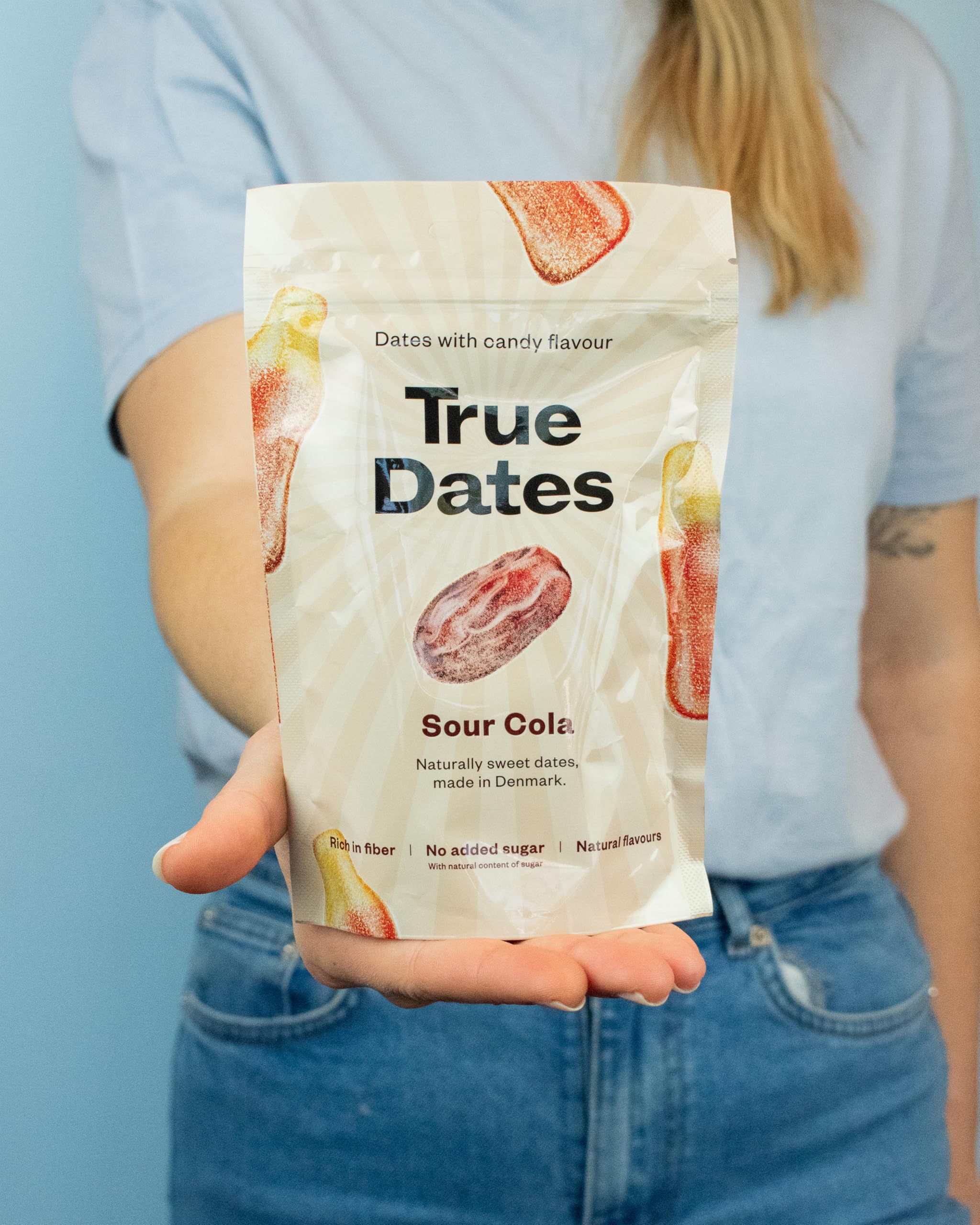 True Dates - Sour Apple | natürlich aromatisierte Datteln | Saurer Apfel-Geschmack | 100 g