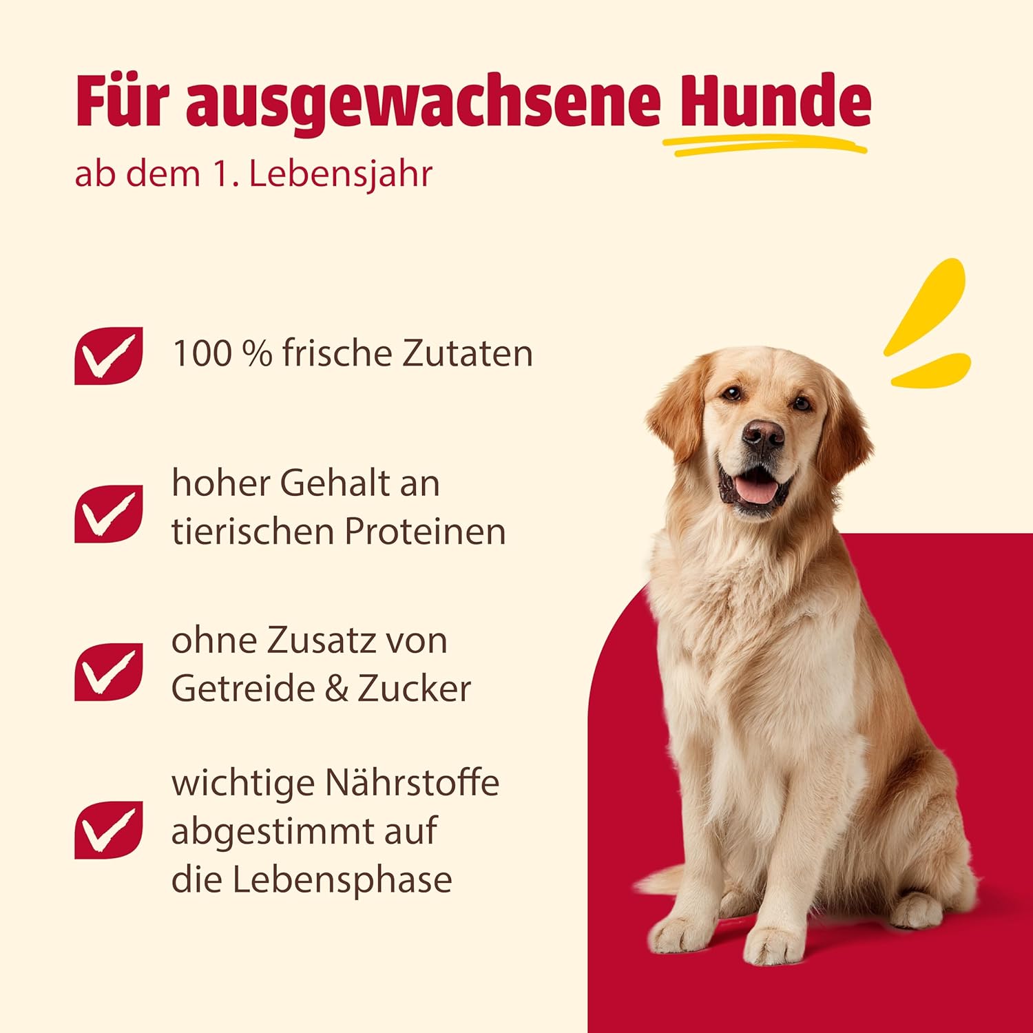 animonda GranCarno Adult Deftige Variation (6 x 800 g), Hundenassfutter für ausgewachsene Tiere, Nassfutter für Hunde mit 100% frischen, fleischlichen Zutaten, Hundefutter ohne Getreide