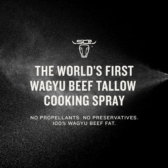 South Chicago Packing Wagyu Beef Tallow Spray, Umami-Rich, Flavorful, Perfect for Sauteing, Stir-frying and Grilling, Nonstick Cooking Oil, 7 Fl Oz