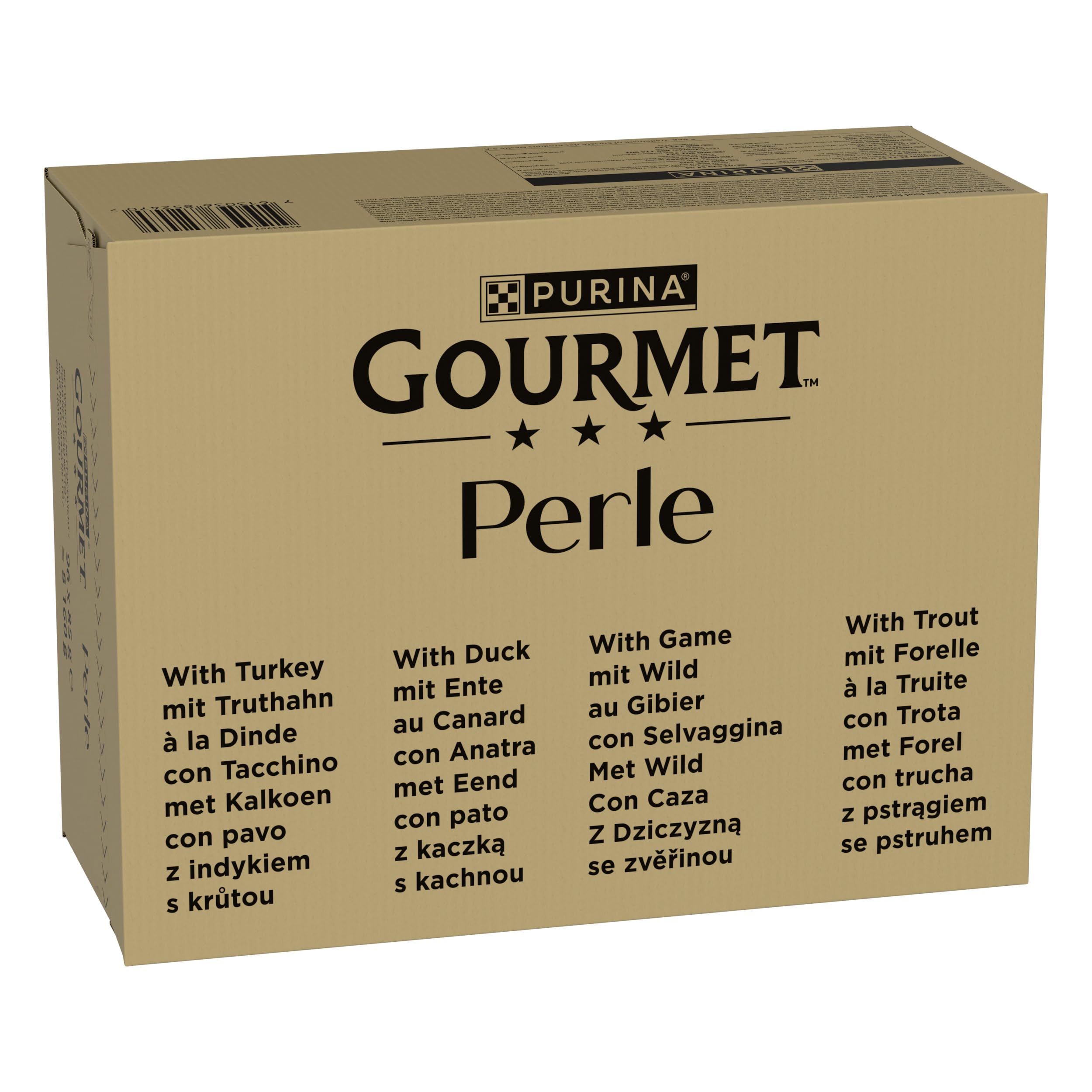 Gourmet Perle Erlesene Streifen Katzenfutter nass, Sorten-Mix, 60er Pack (60 x 85g)