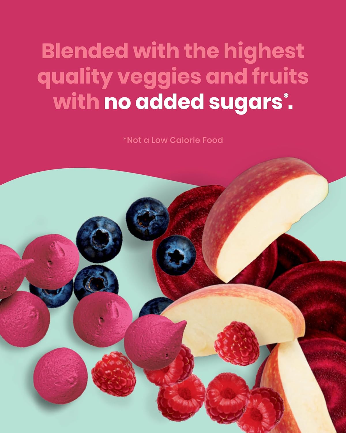Amara Smoothie Melts - Mixed Red Berries - Baby Snacks Made With Fruits and Vegetables - Healthy Toddler Snacks For Your Kids Lunch Box - Organic Plant Based Yogurt Melts - 6 Resealable Bags