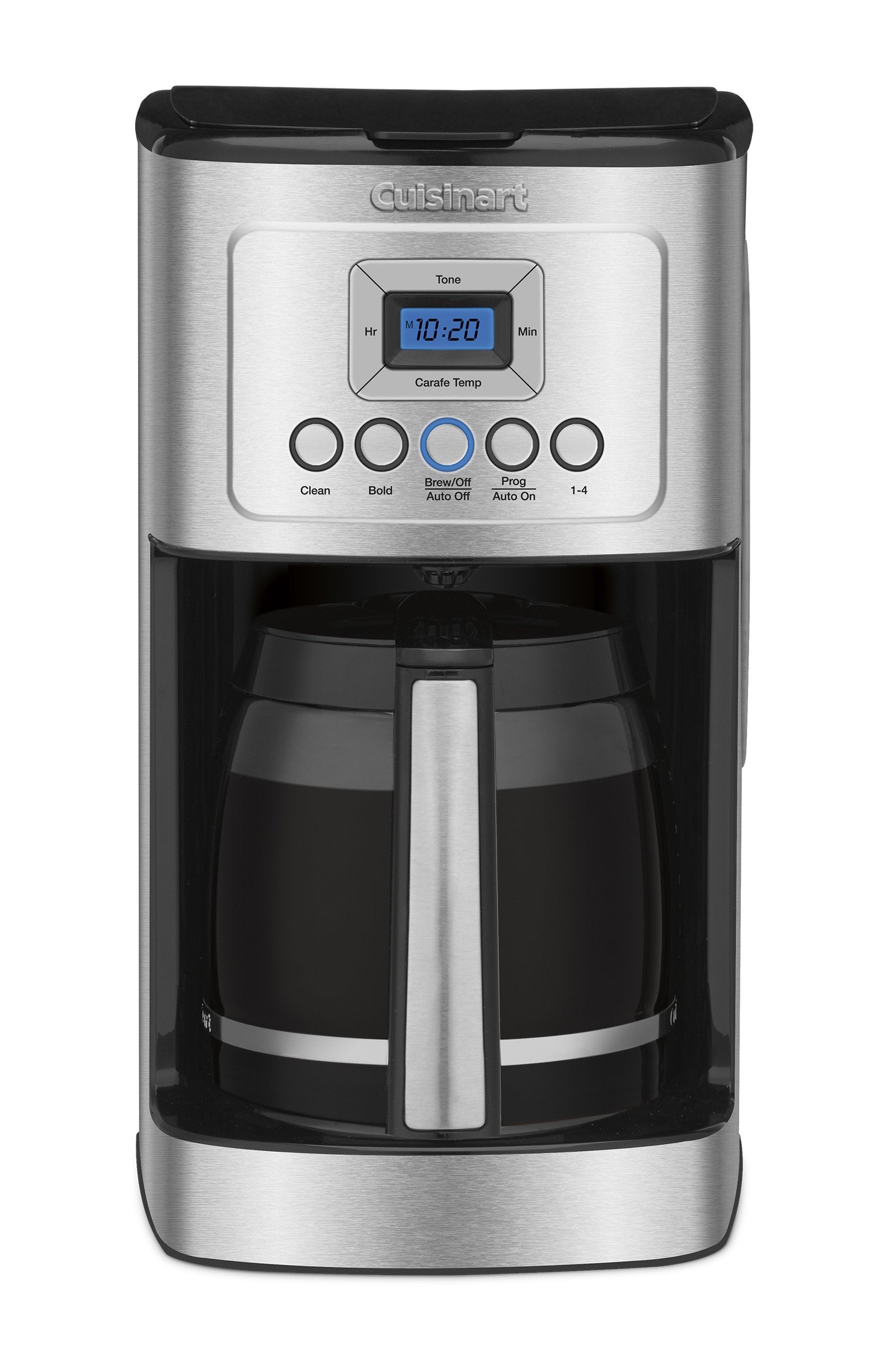 Cuisinart 14-Cup Coffee Maker, Programmable PerfecTemp Glass Carafe Coffee Machine with 1-4 Cup Setting, Brew Strength Control and Pause, Stainless Steel, DCC-3200NAS