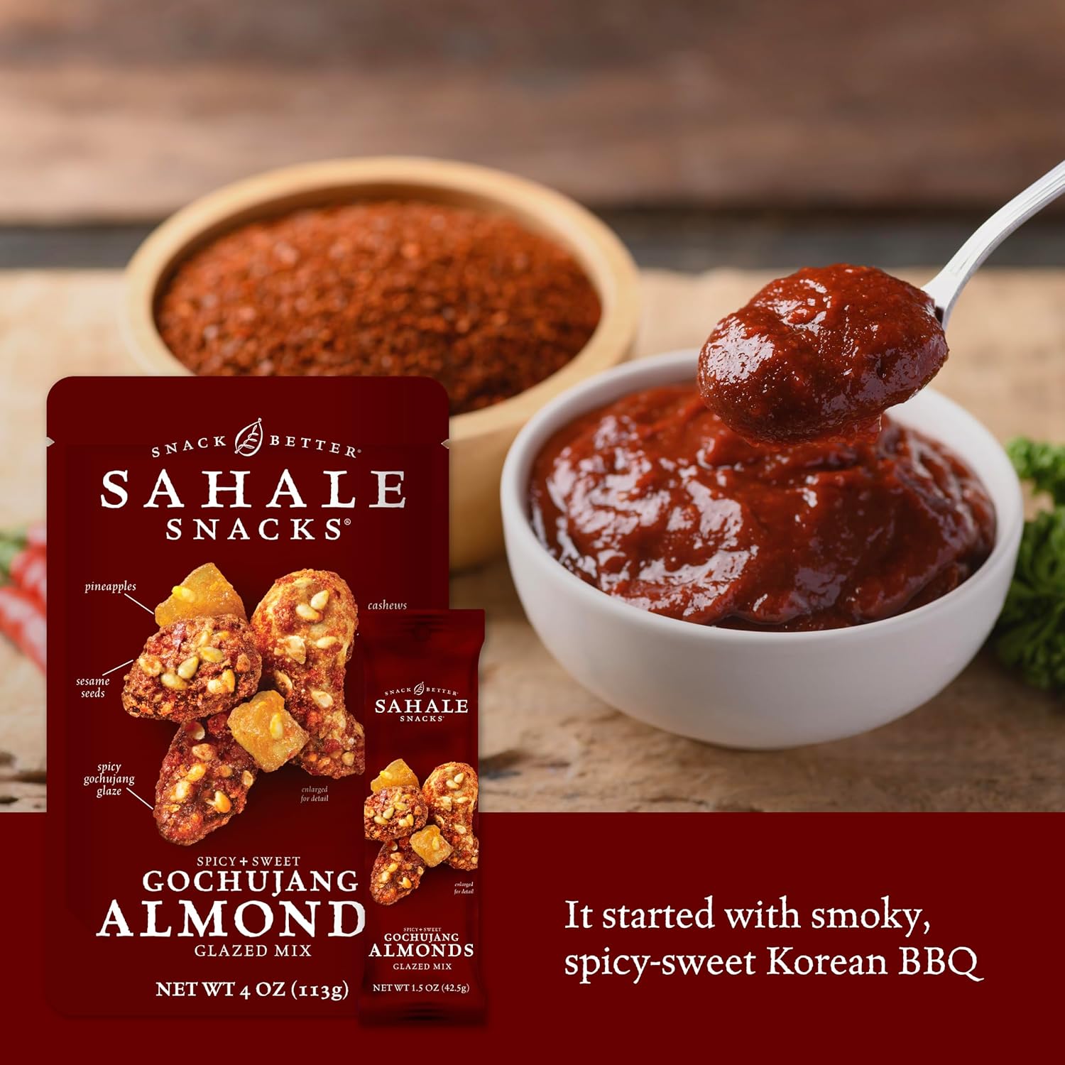 Sahale Snacks Glazed Mix Nut Blend Variety Pack, 1.5 Oz Grab & Go Bags (12 Total Packs) - Four Different Dry-Roasted Deluxe Mixed Nuts Blends Included - Non-GMO Kosher & Certified Gluten-Free Snacks
