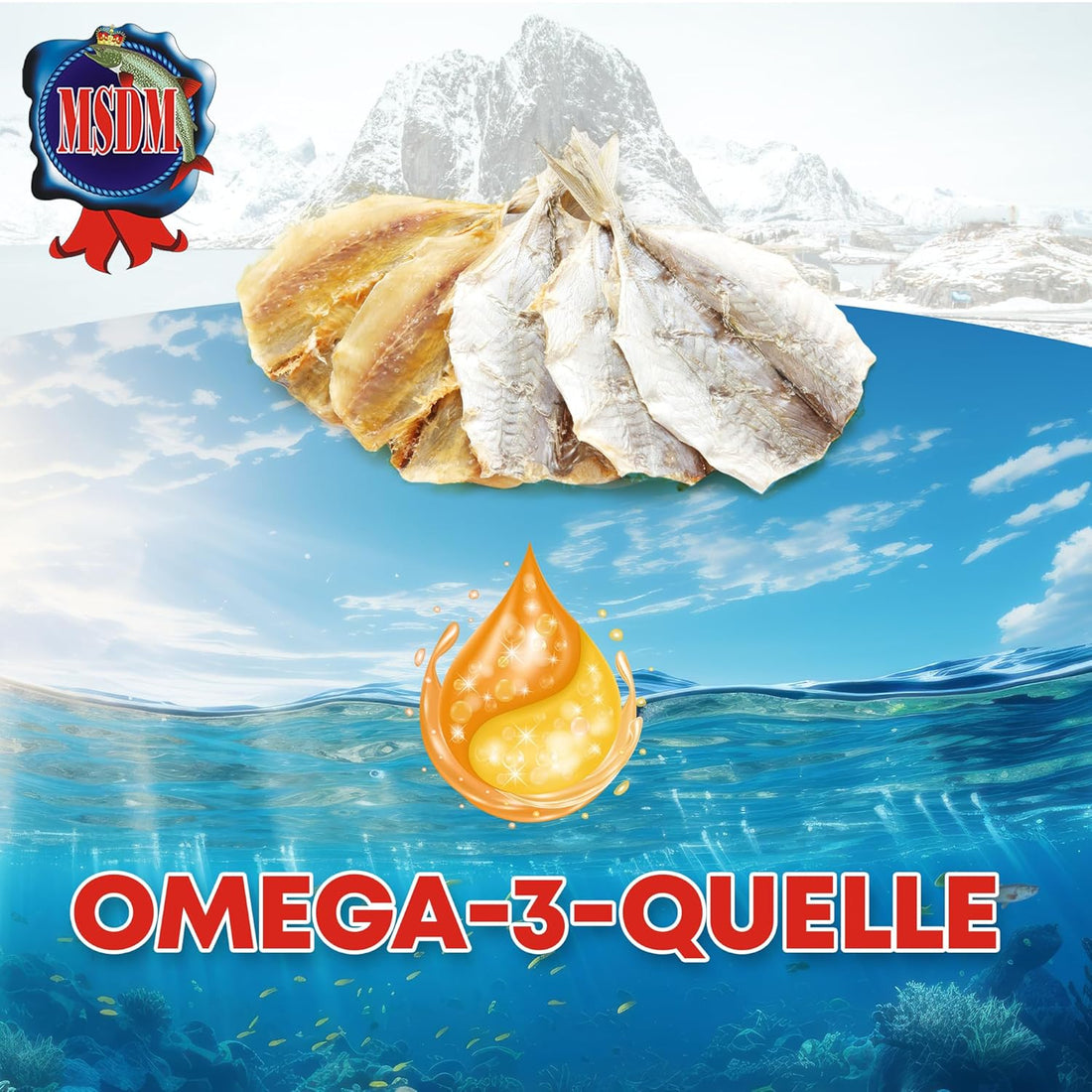 Goldband Selar Original 1kg - Fisch Jerky I High Protein I Snacks I Trockenfisch Omega 3 I Beef Jerky, Trockenfleisch & Chips Snack Alternative
