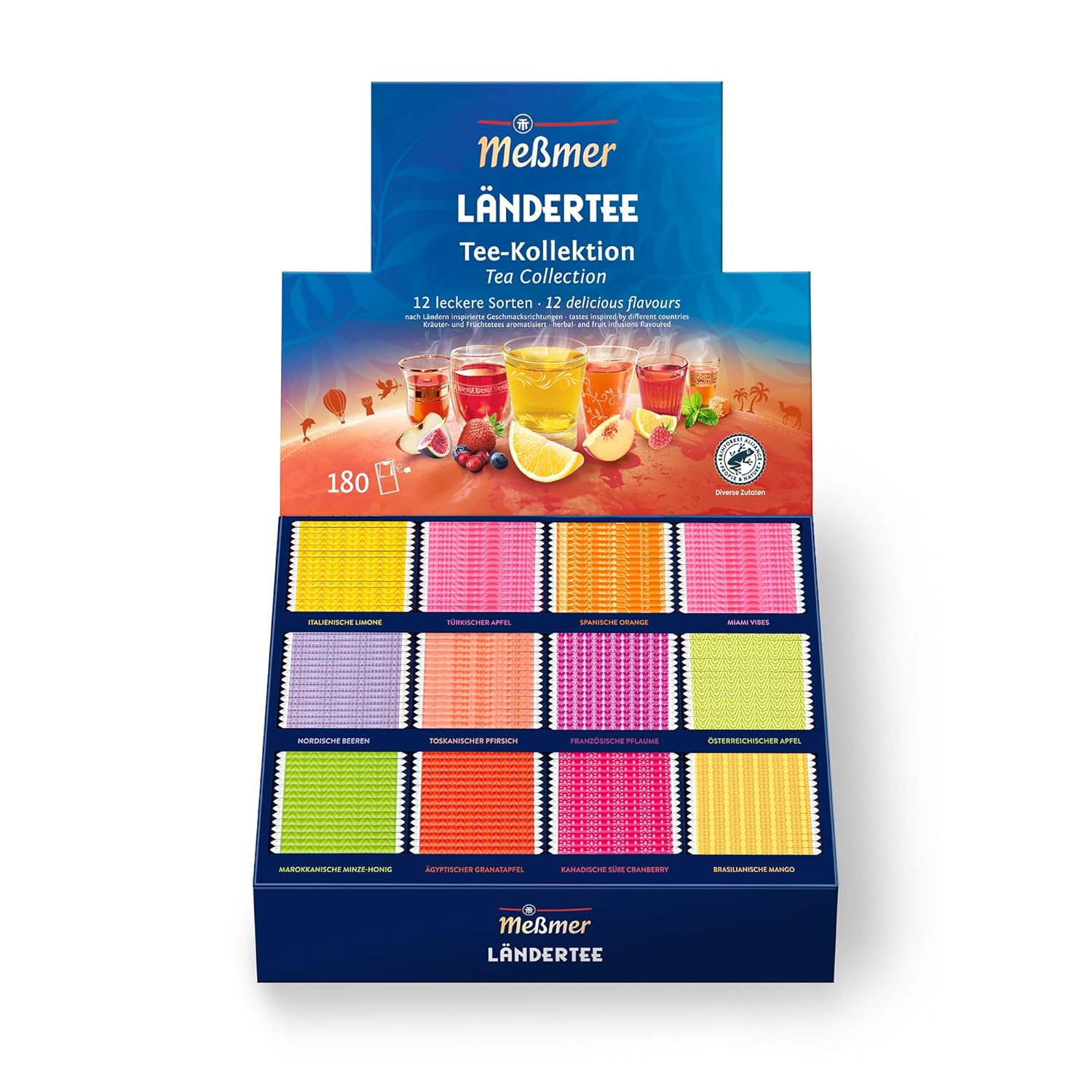 Meßmer Ländertee | Italienische Limone | Früchtetee mit Zitronen-Aroma | 20 Teebeutel | süß-spritzig