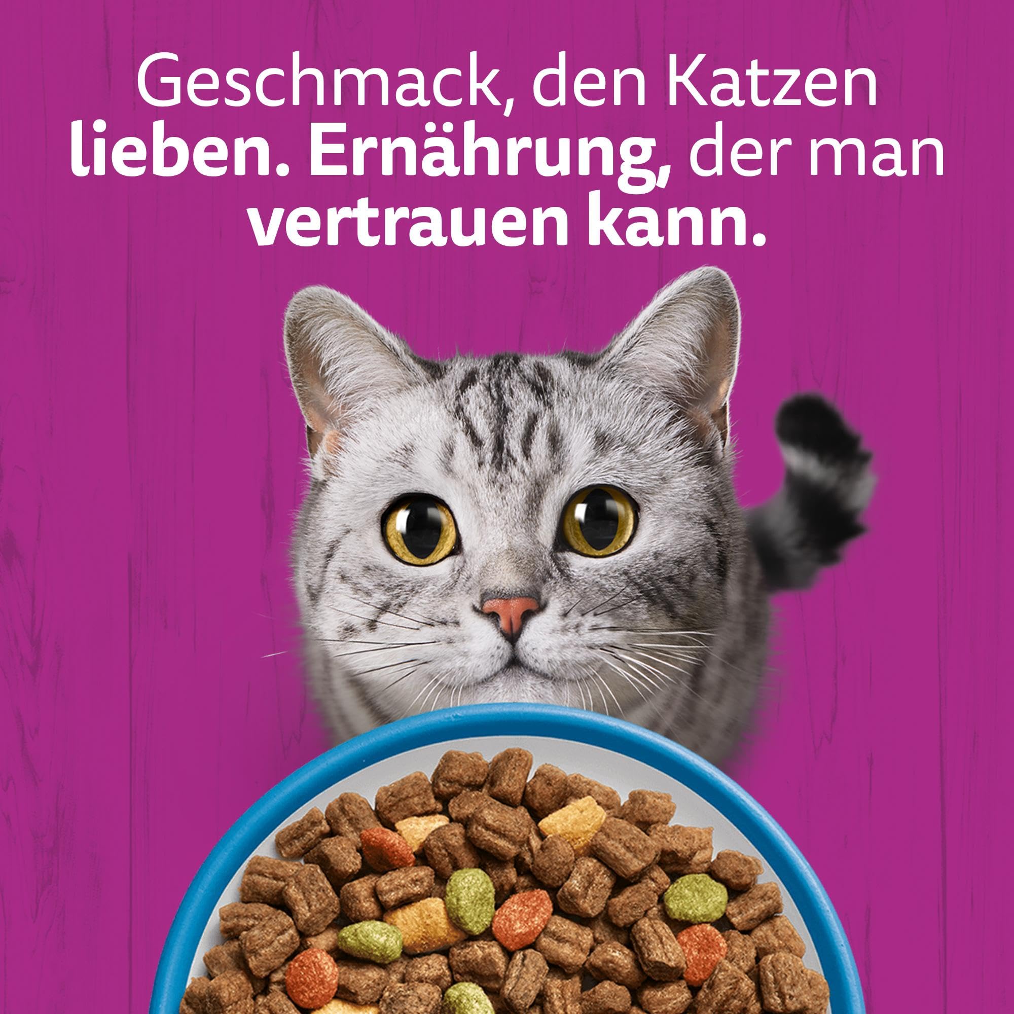 WHISKAS Trockenfutter für ausgewachsene Katzen 7kg mit Huhn