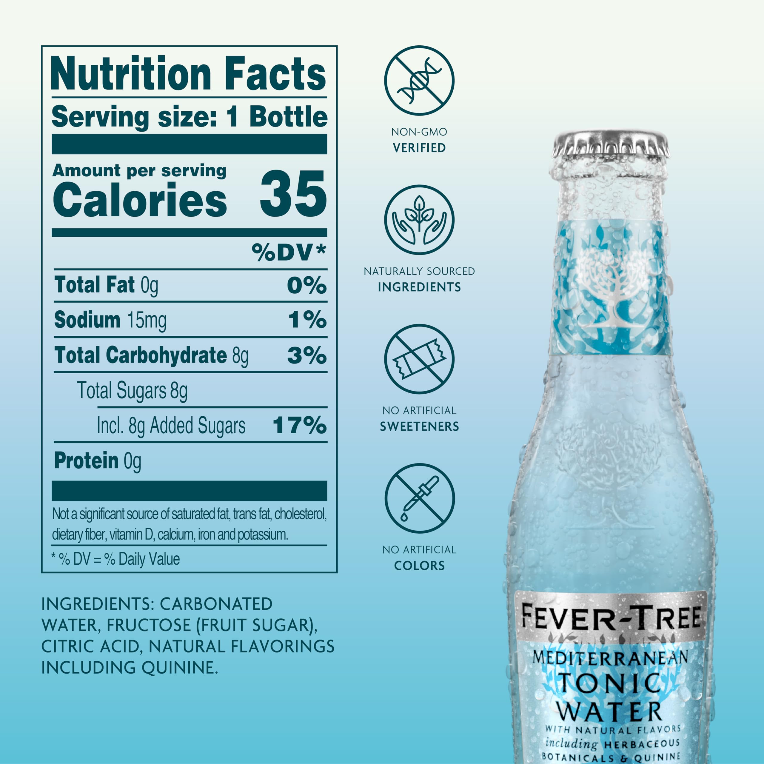 Fever Tree Tonic Water - Premium Quality Mixer - Refreshing Beverage for Cocktails & Mocktails. Naturally Sourced Ingredients, No Artificial Sweeteners or Colors - 150 ML Cans - Pack of 24