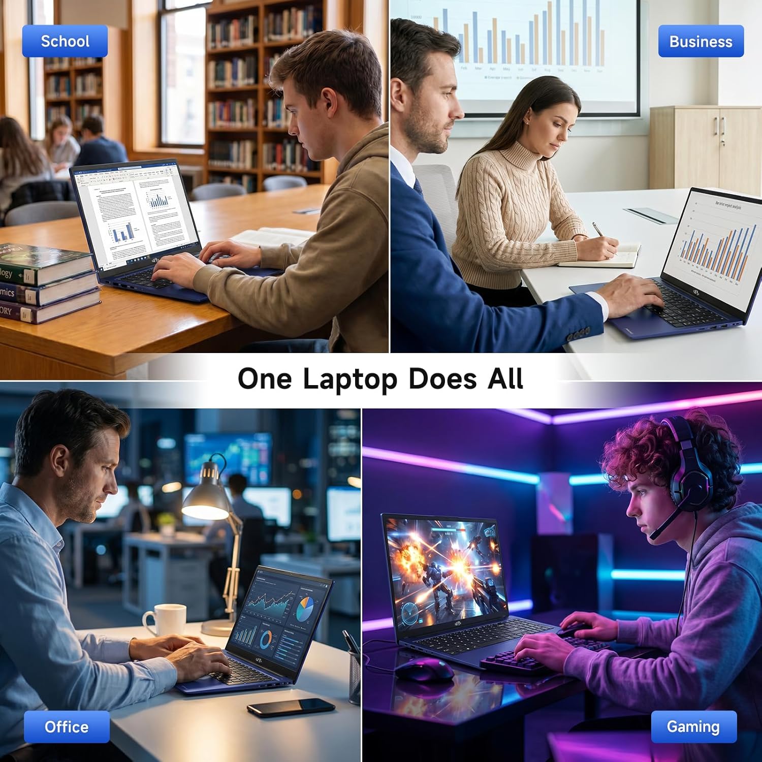 NIMO 15.6" FHD IPS Light Gaming Laptop, AMD Ryzen 7 Computer (Up to 4.75 GHz, Beat i7-12650H) with 16GB DDR5 RAM 512GB SSD Radeon 680M GPU 2-Yr Warranty 180° View Portable for Business Creator Student