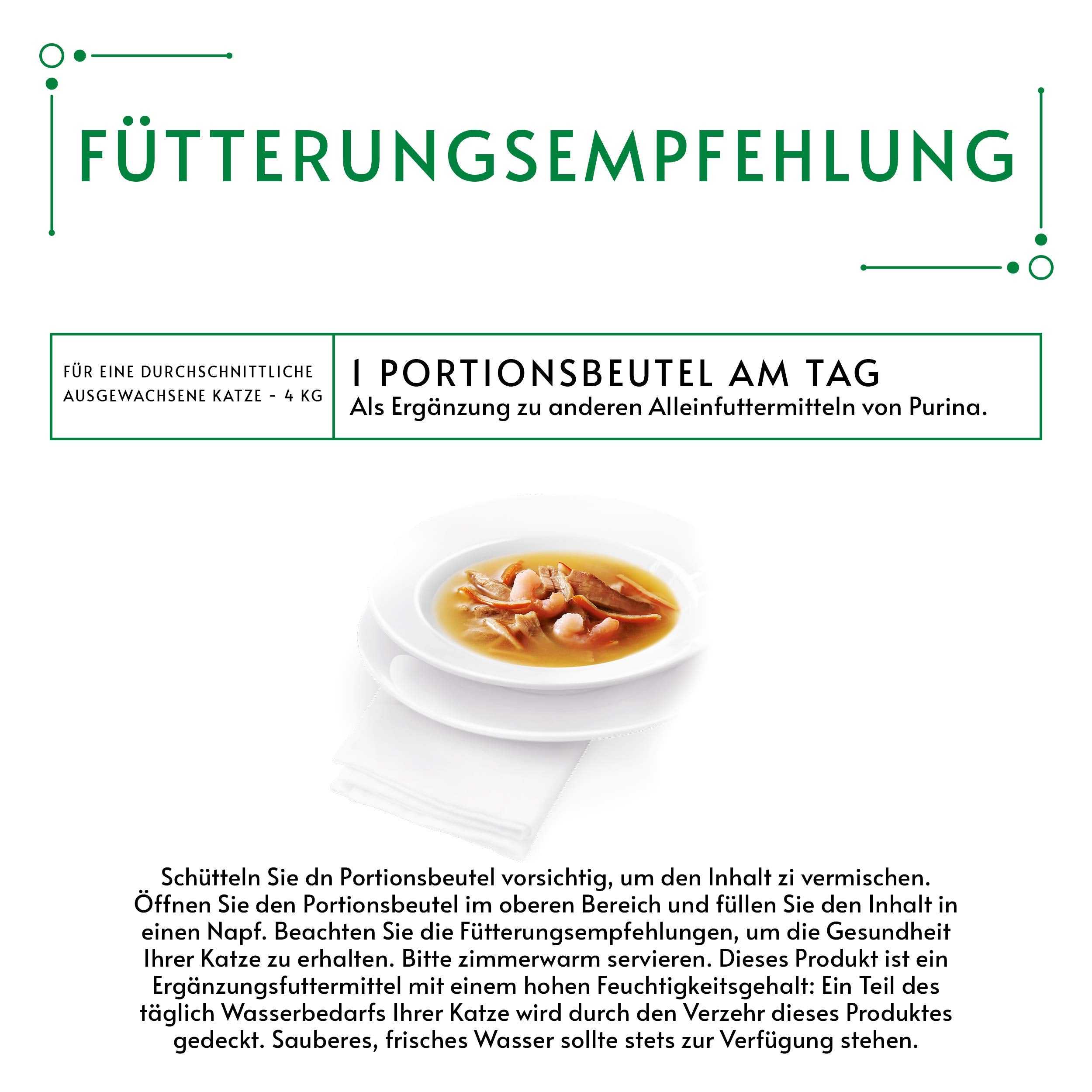 Gourmet Crystal Soup für Katzen mit naturbelassenem Thunfisch und Garnelen, 32er Pack (32 x 40g)