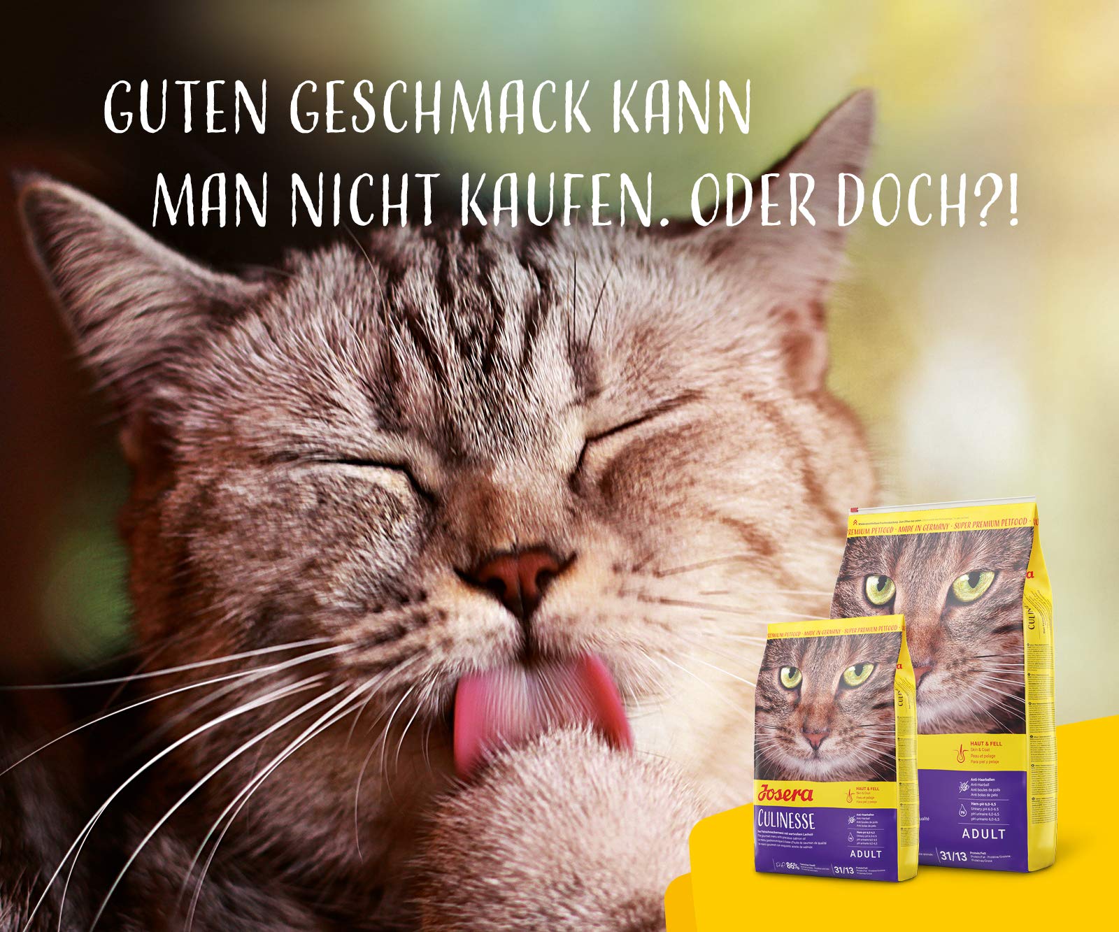 JOSERA Culinesse (1 x 10 kg) | Adult | Premium Trockenfutter für ausgewachsene wählerische Katzen | Lachs & Geflügel | gut verträglich | moderater Fettgehalt | weizenfrei | Katzenfutter | 1er Pack